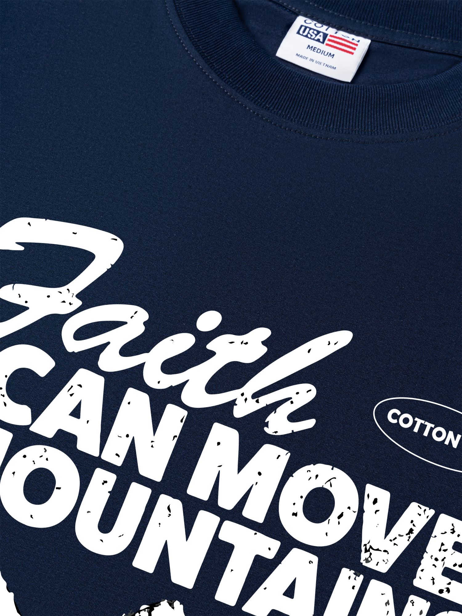 Áo Thun Relaxed Fit Adventure Faith Can Move Mountains