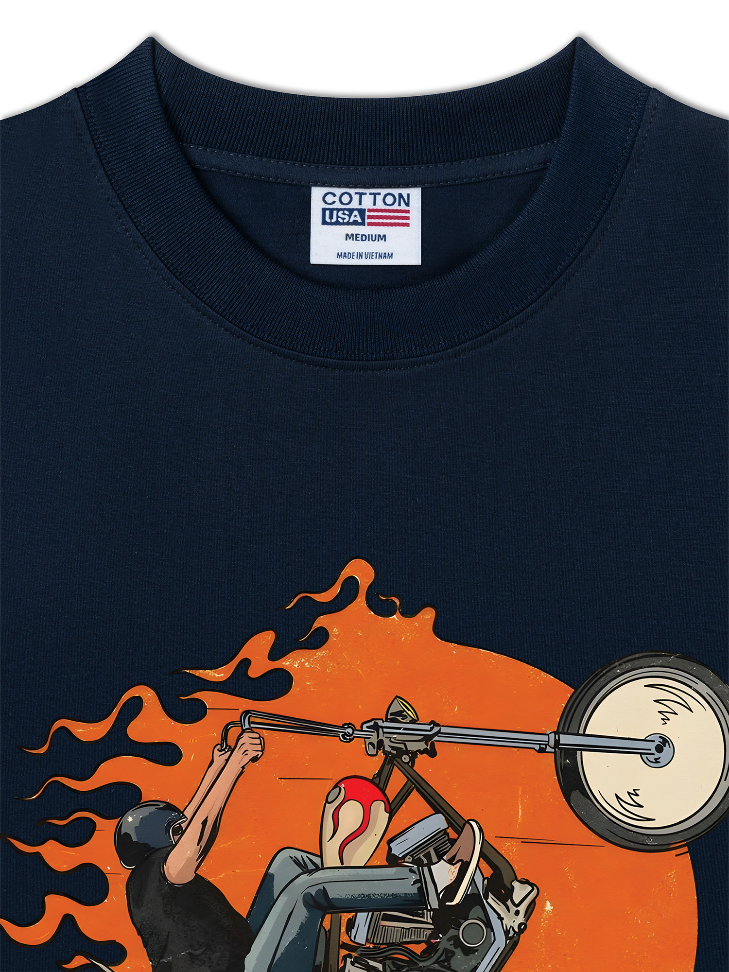 Áo Thun Relaxed Fit Motorbike Born to Ride