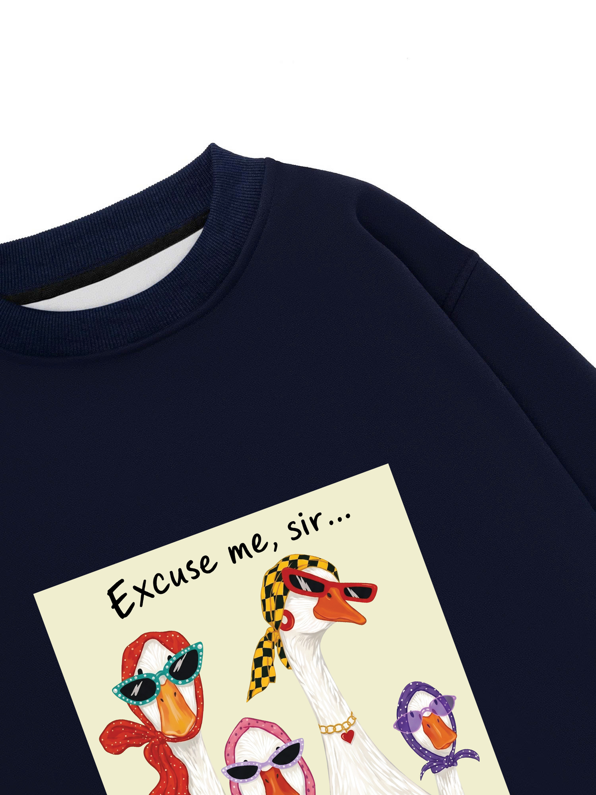 Áo Sweater Nỉ Hai Da Farrm Lady Duck