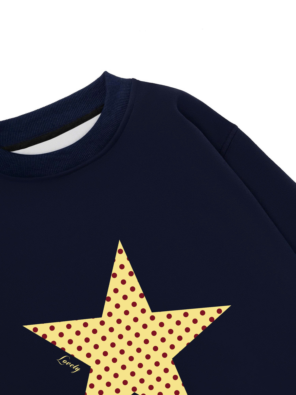 Áo Sweater Nỉ Hai Da Dotty Mood Polka Dot Star
