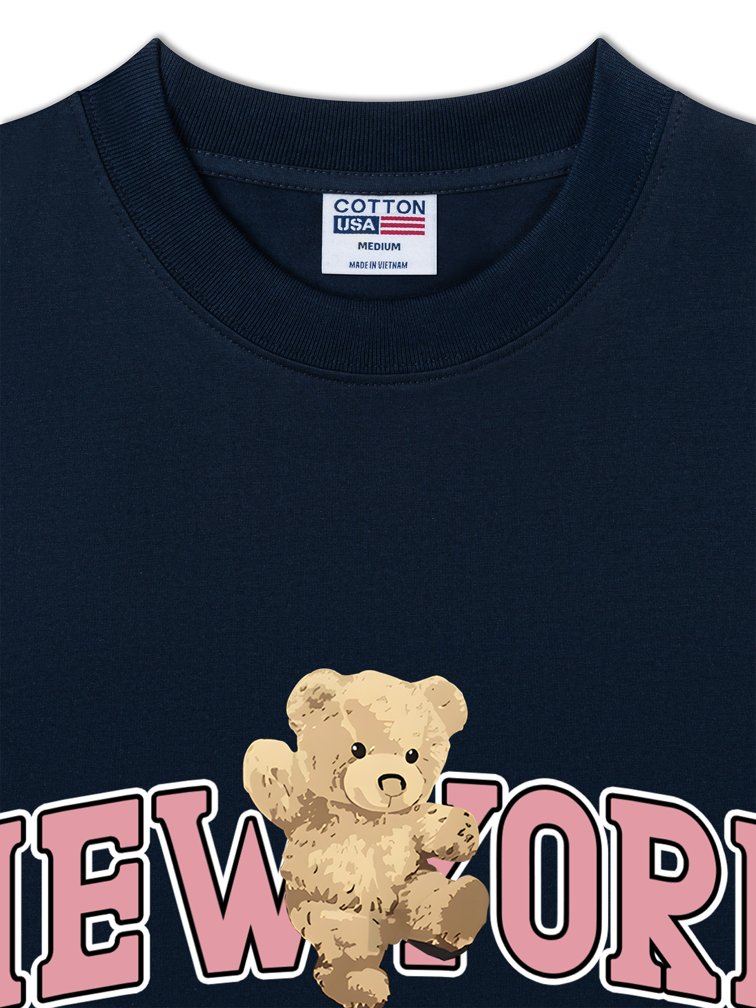 Áo Thun Relaxed Fit Ciry Pink New York Bear
