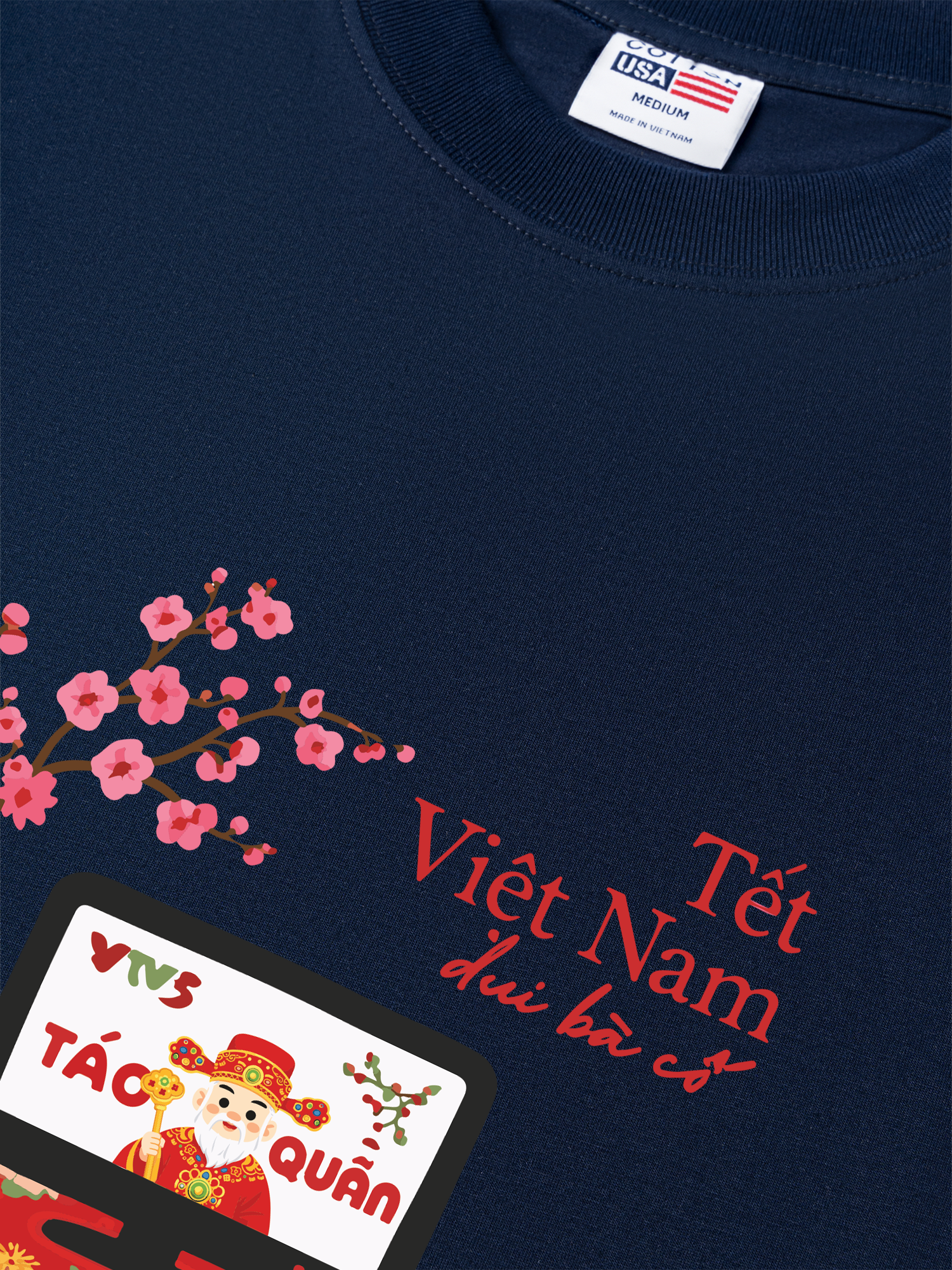 Áo Thun Relaxed Fit Tết Việt Nam - Xem Táo Quân