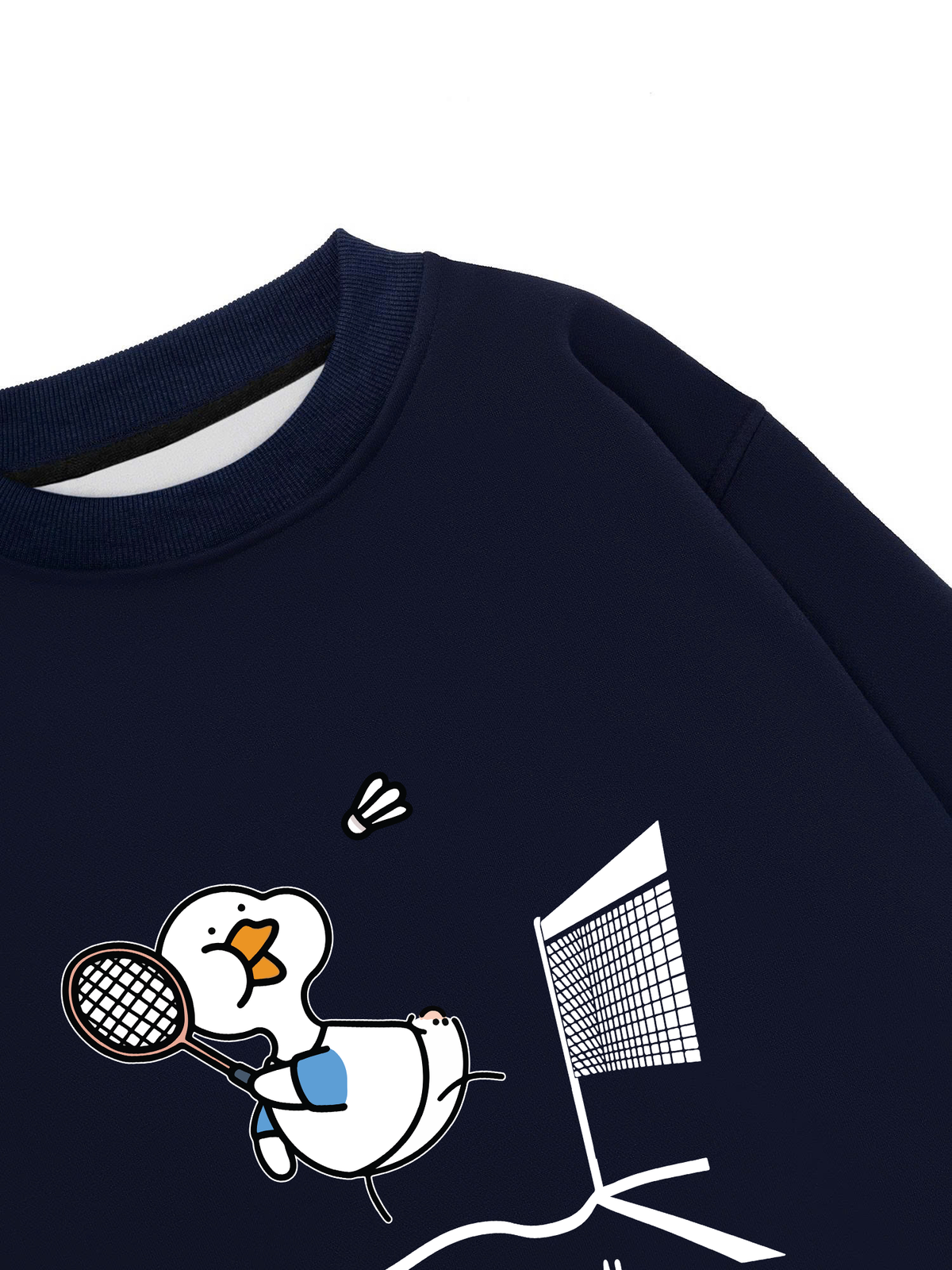 Áo Sweater Nỉ Hai Da Badminton The Shuttle Duck