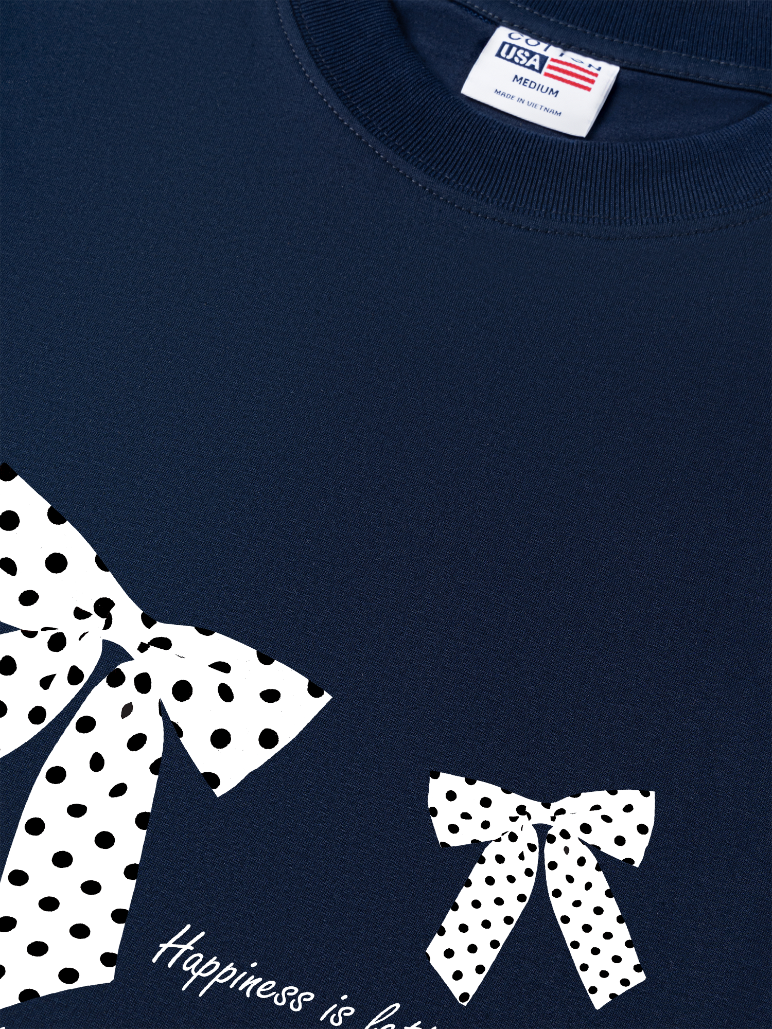 Áo Thun Relaxed Fit Dotty Mood Lovely Bloom Ribbon