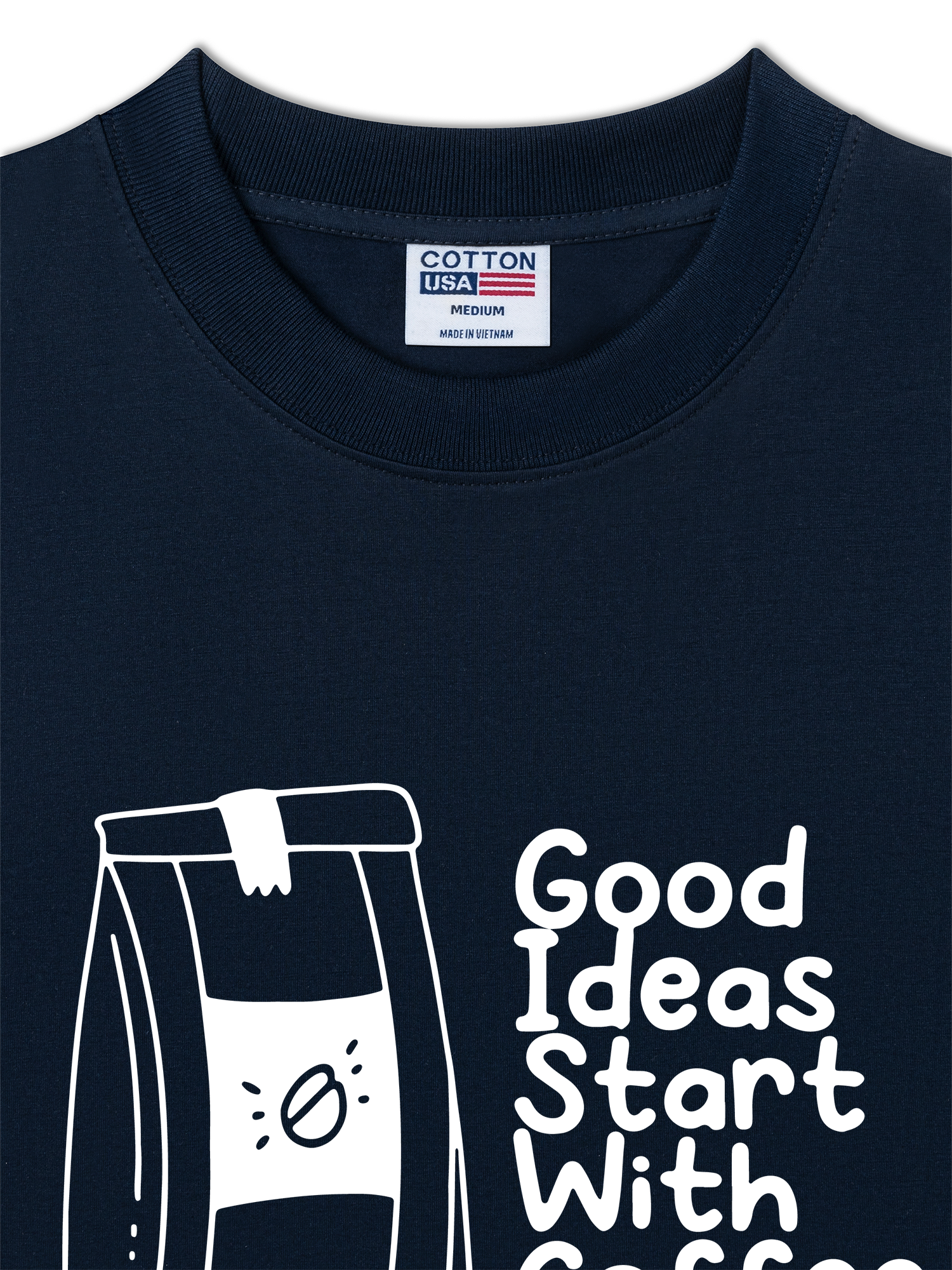 Áo Thun Relaxed Fit Daily Cup Good Ideas Starts With Coffee