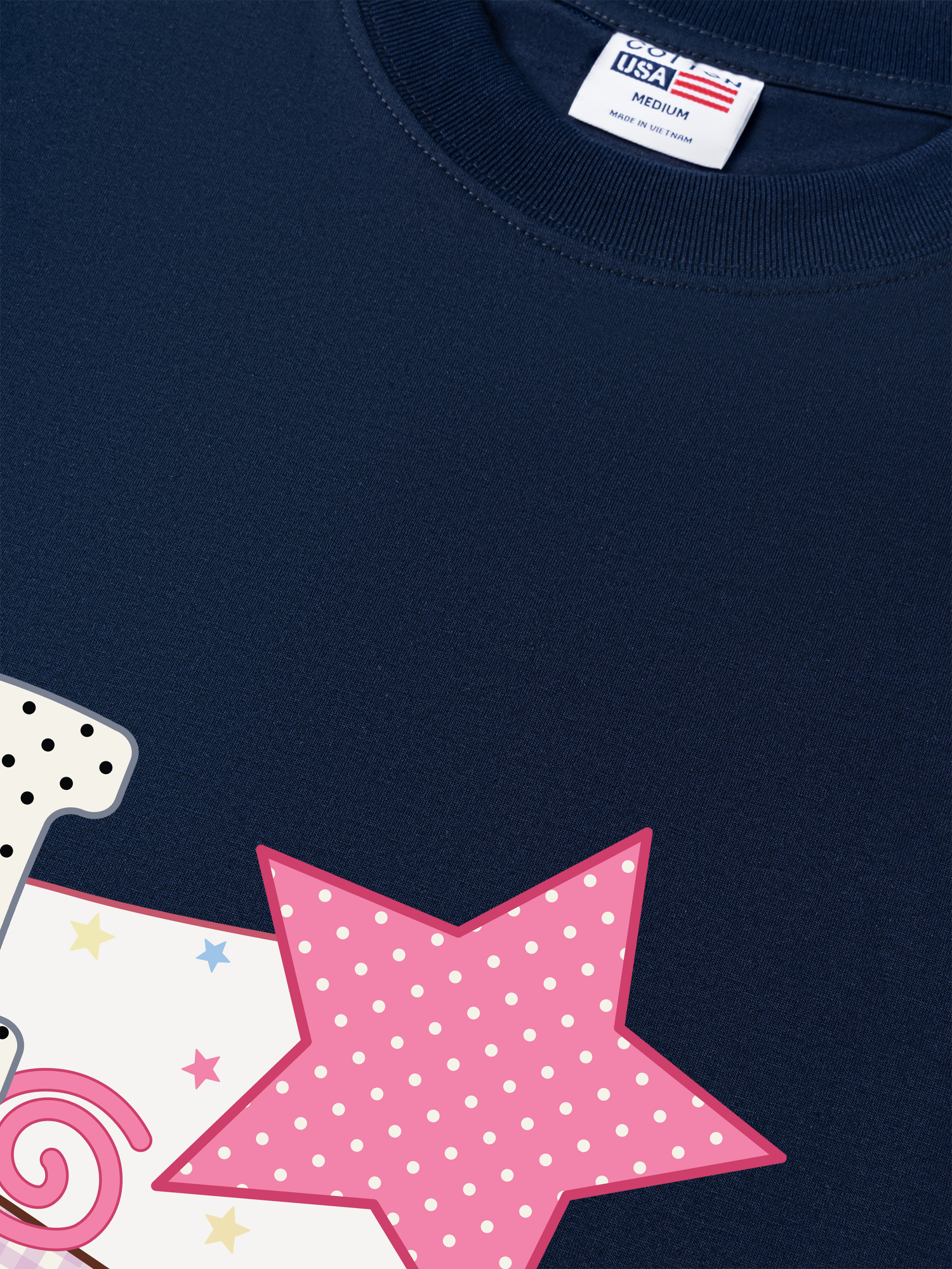 Áo Thun Relaxed Fit Dotty Mood Pink Star Candy