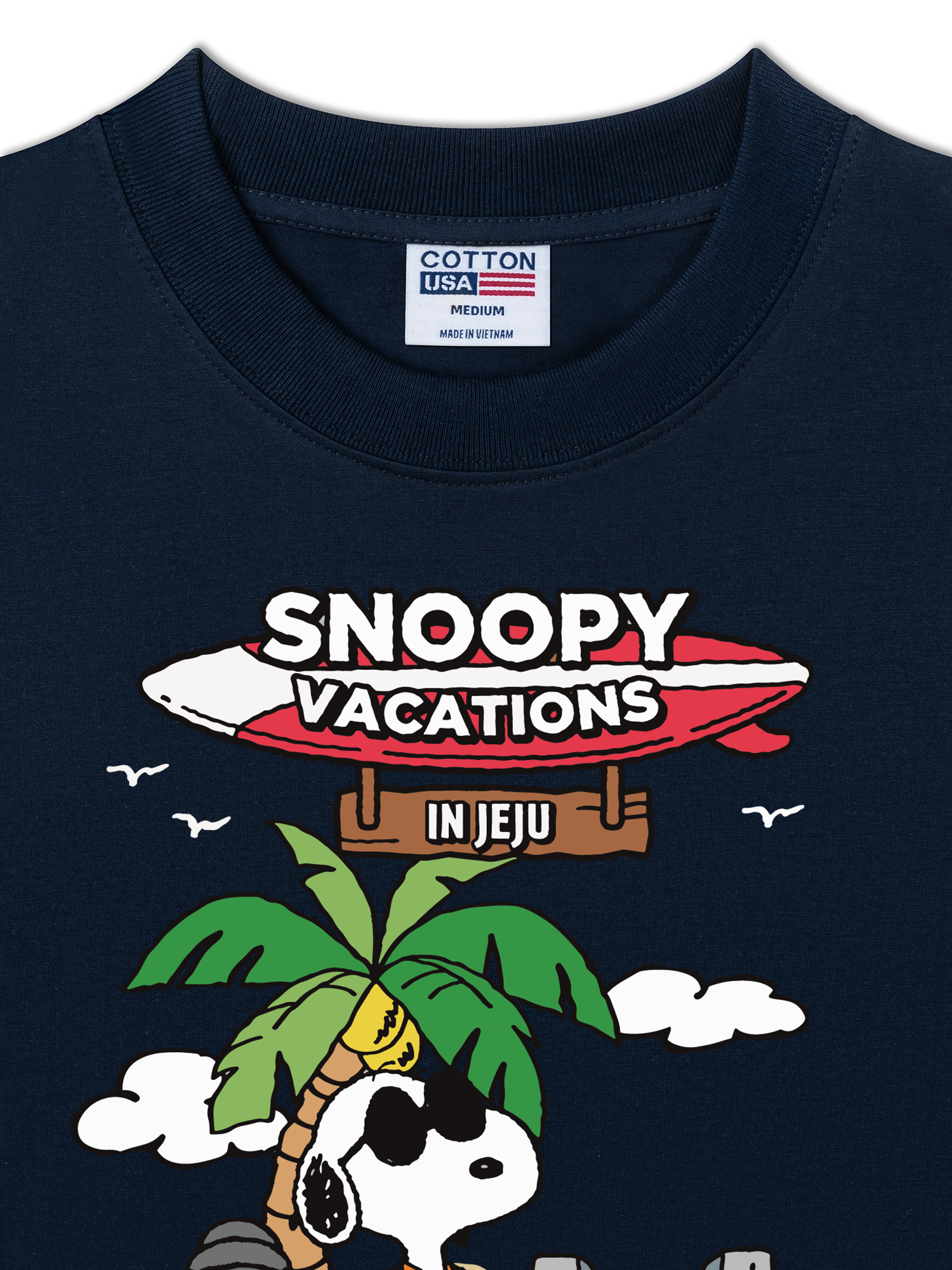 Áo Thun Relaxed Fit Tropical Summer Vacations Cute Dog