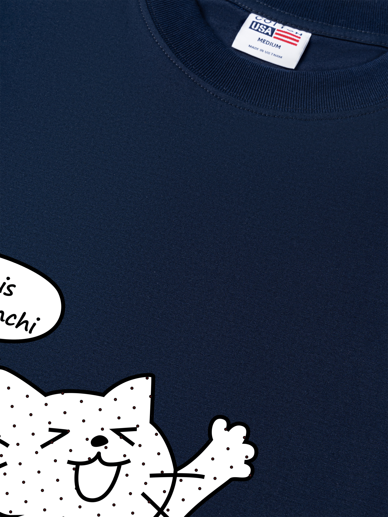 Áo Thun Relaxed Fit Dotty Mood Cute Cat