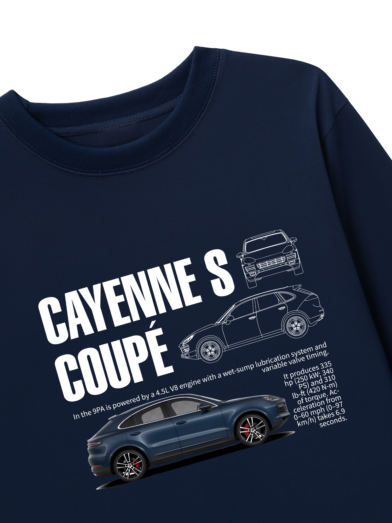 Áo Thun Dài Tay Porsche Cayenne S Coupe Classic