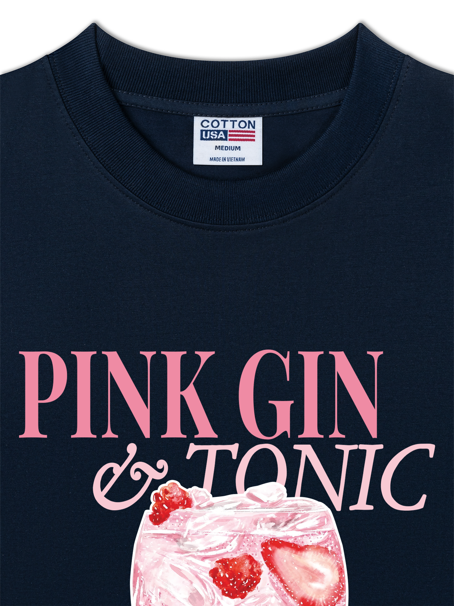 Áo Thun Relaxed Fit Pink Gin & Tonic