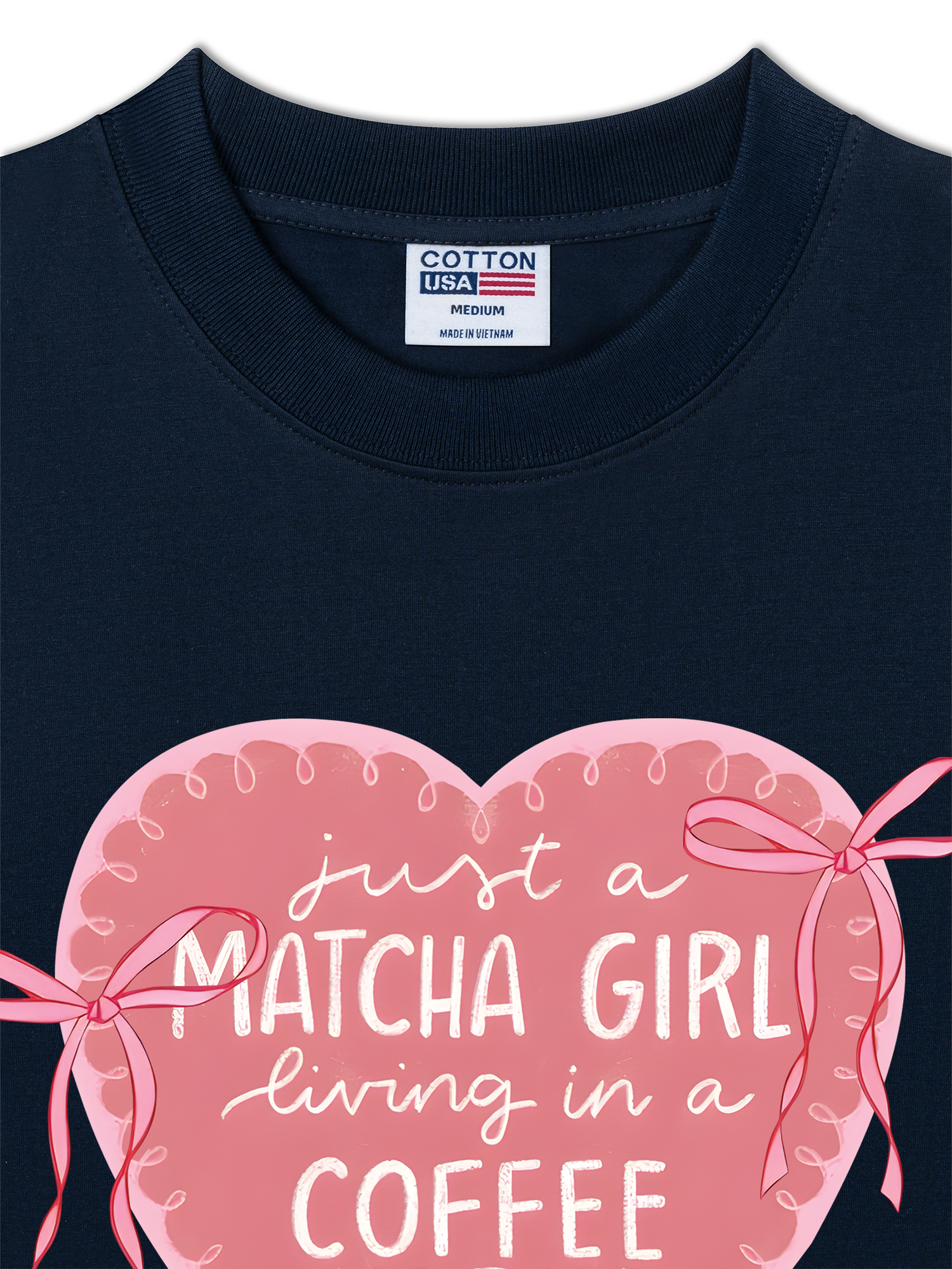 Áo Thun Relaxed Fit Daily Cup Just A Matcha Girl