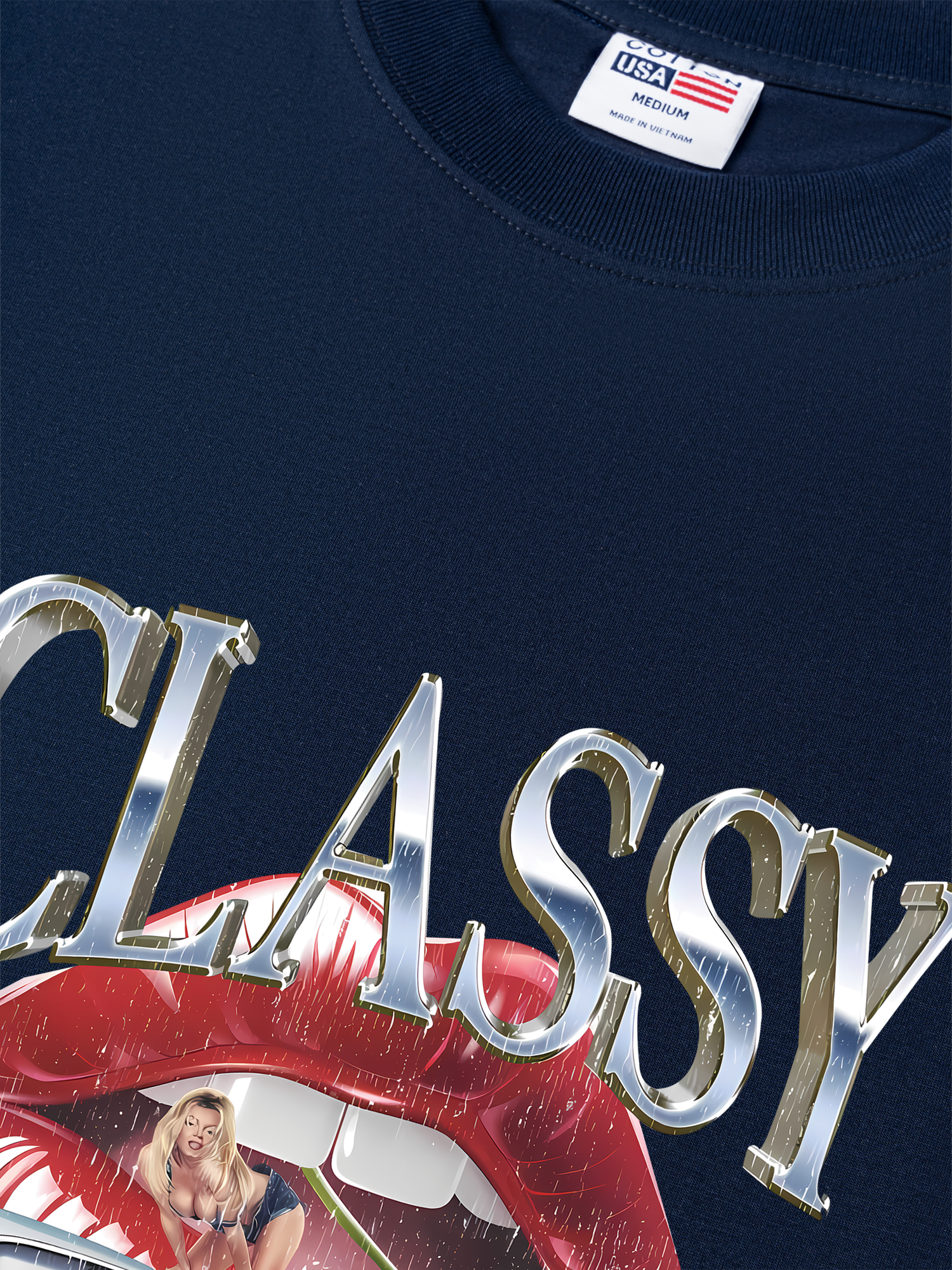 Áo Thun Relaxed Fit Cherry Vintage Classy