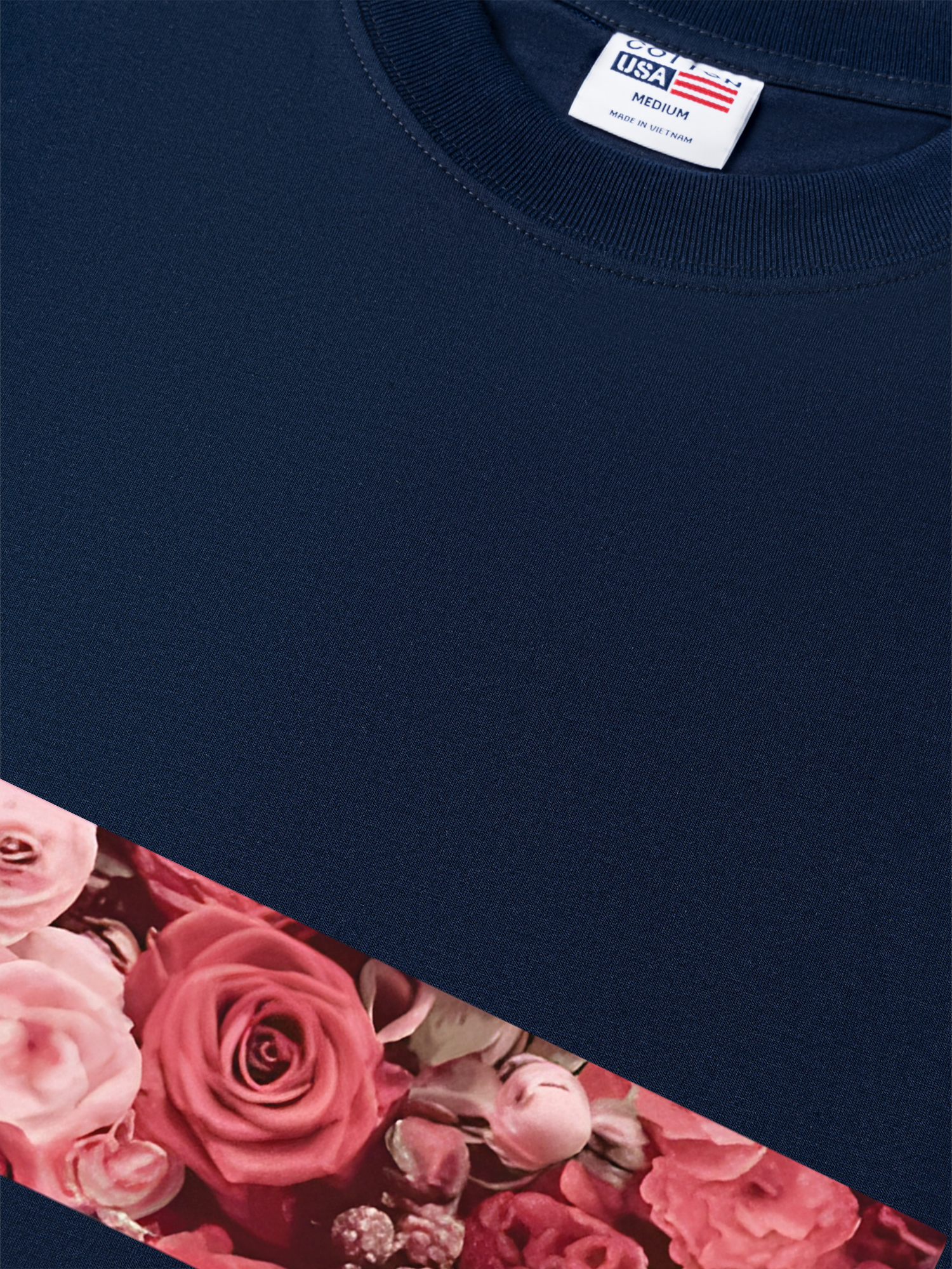 Áo Thun Relaxed Fit Floral Cotton Usa
