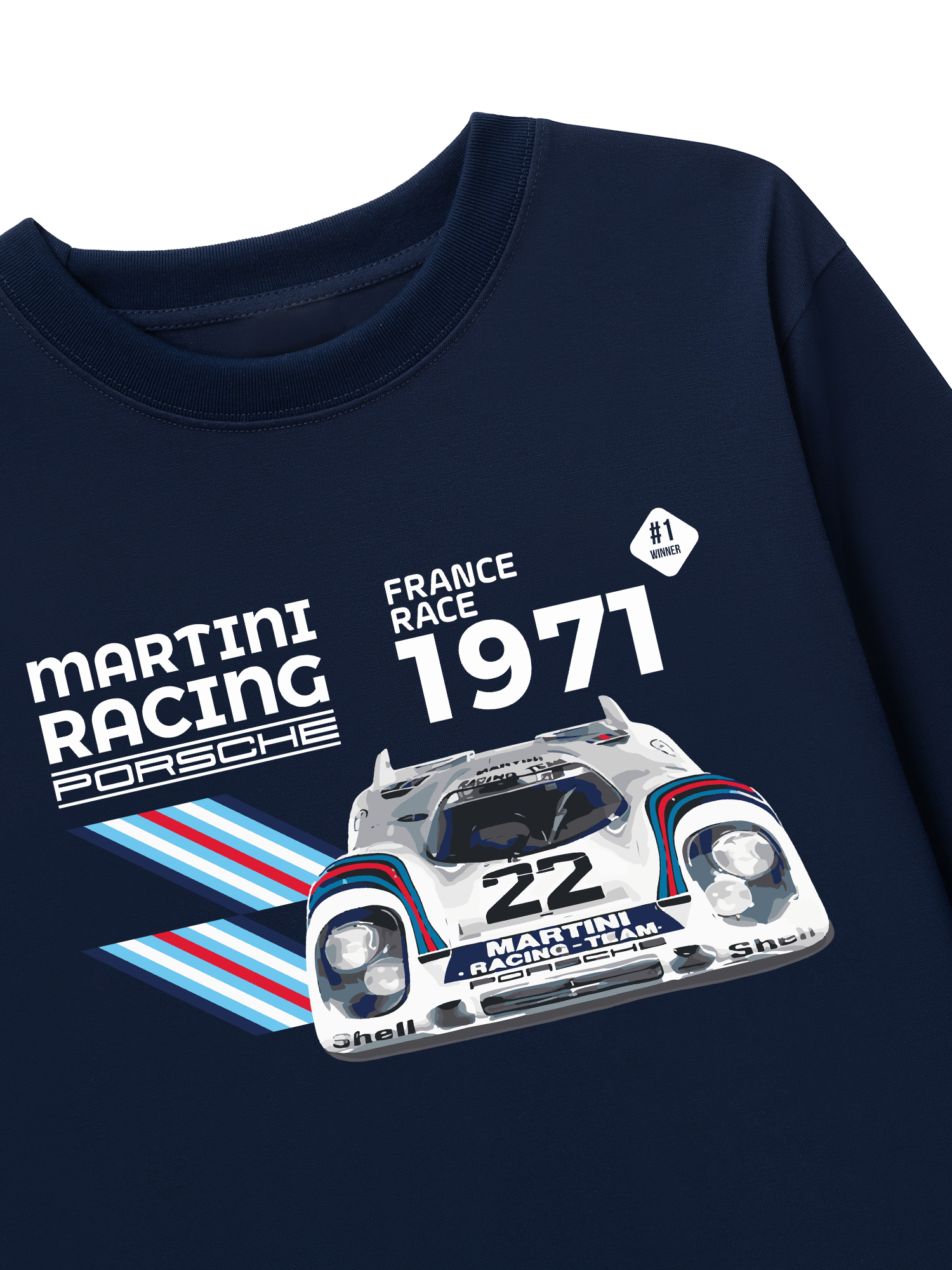 Áo Thun Dài Tay Porsche France Race 1971