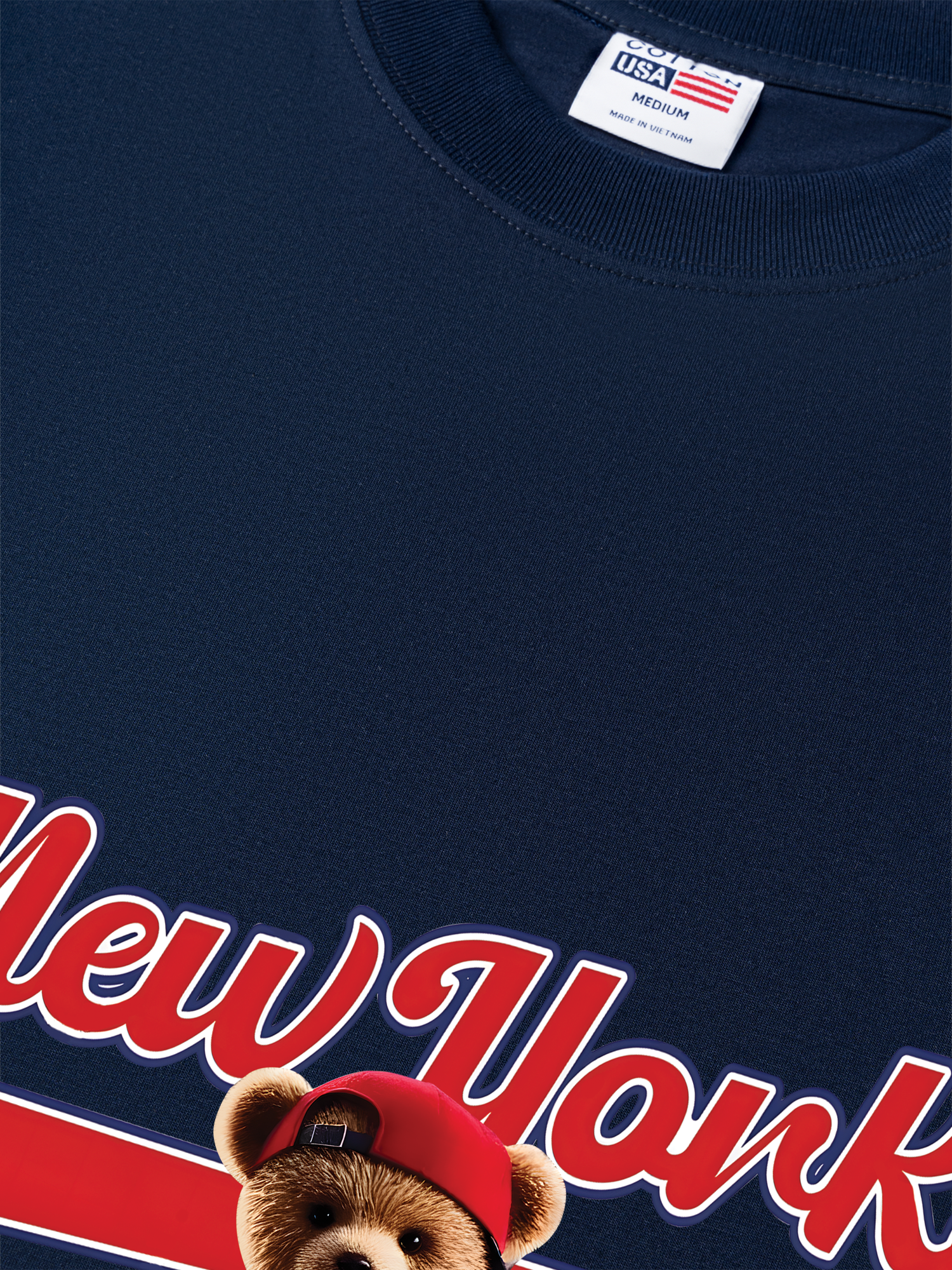 Áo Thun Relaxed Fit Baseball New York Teddy