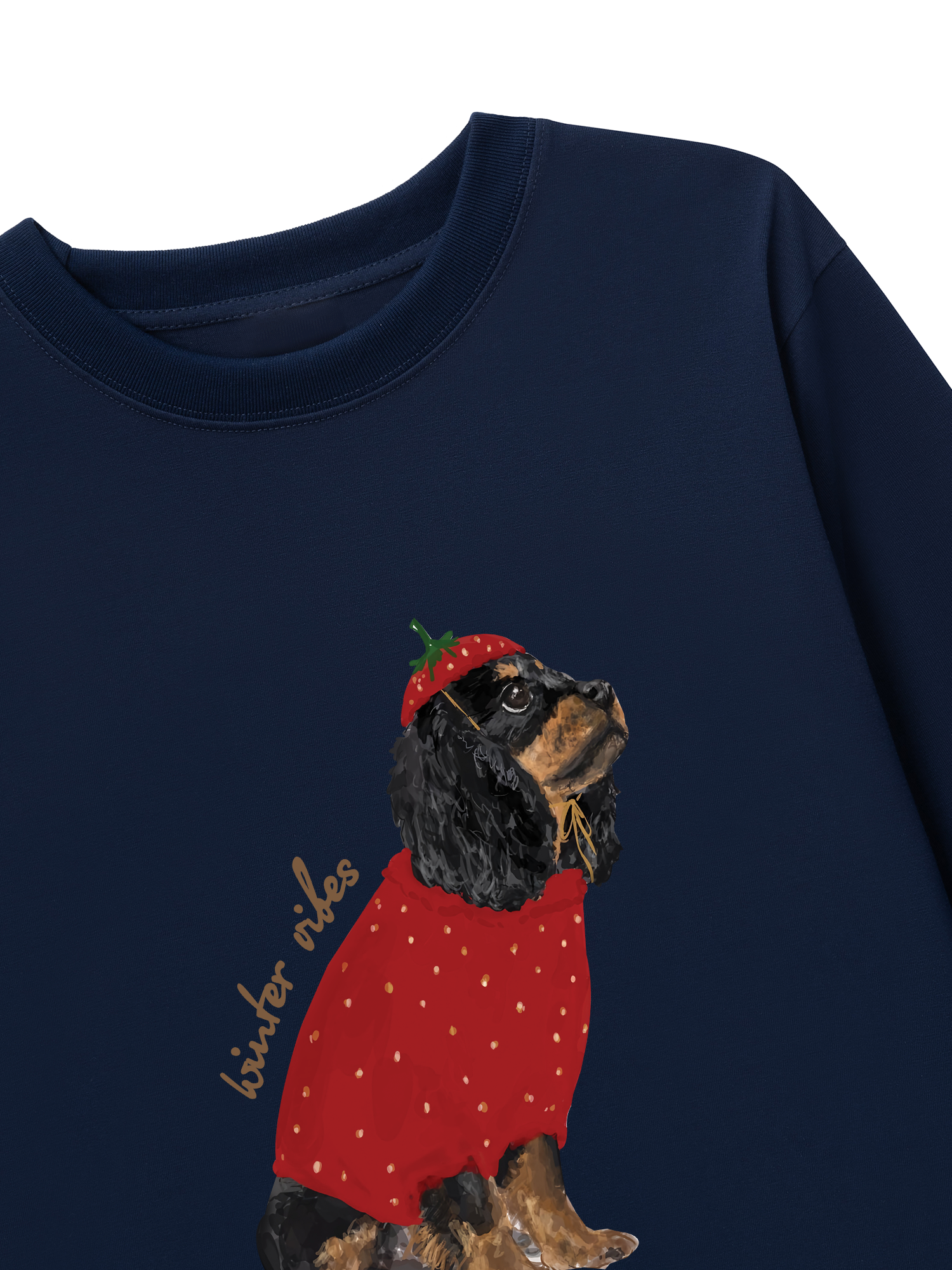 Áo Thun Dài Tay Winter Vibes Strawberry Puppy