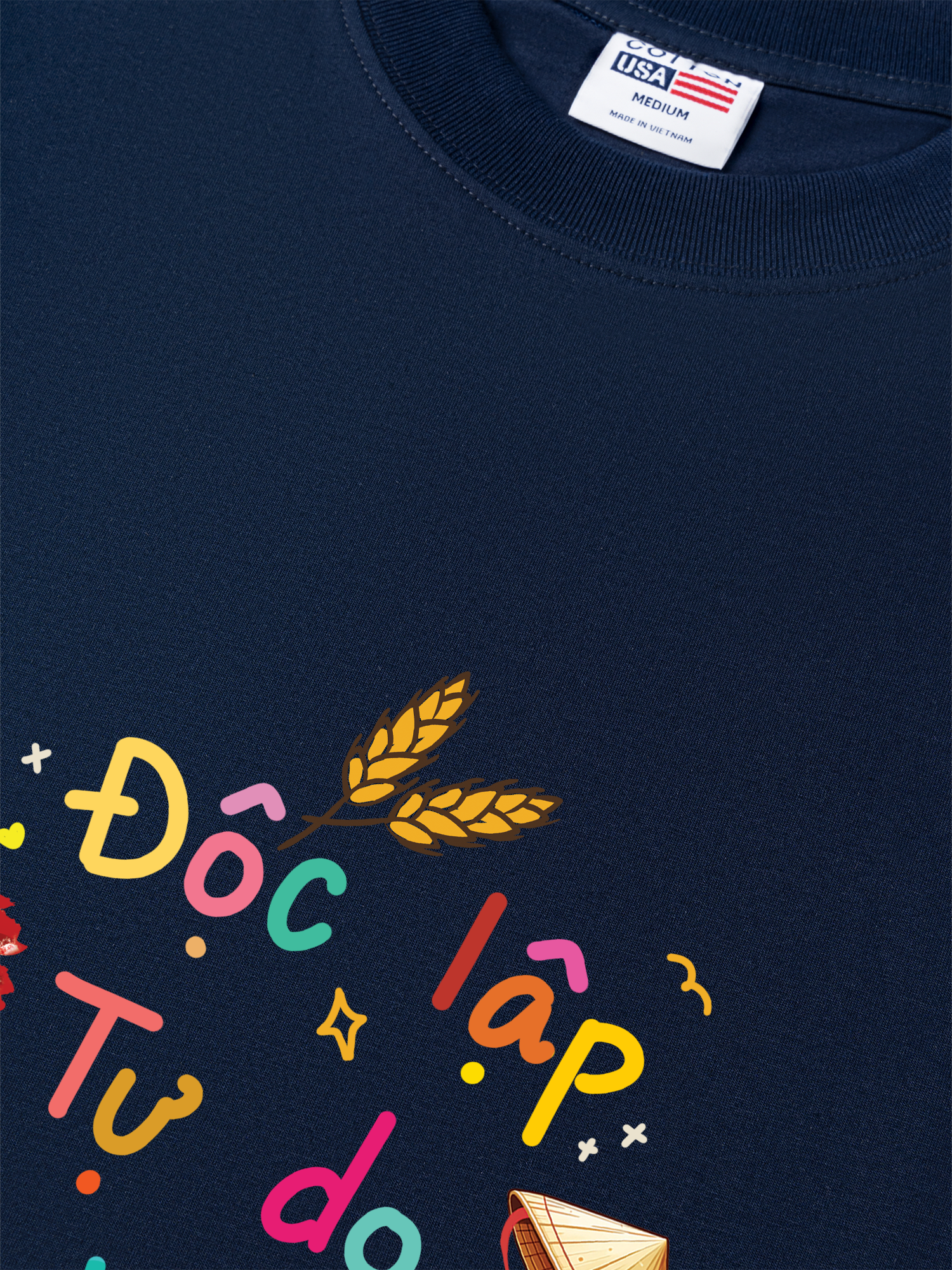 Áo Thun Relaxed Fit Việt Nam Độc Lập - Tự Do - Hạnh Phúc