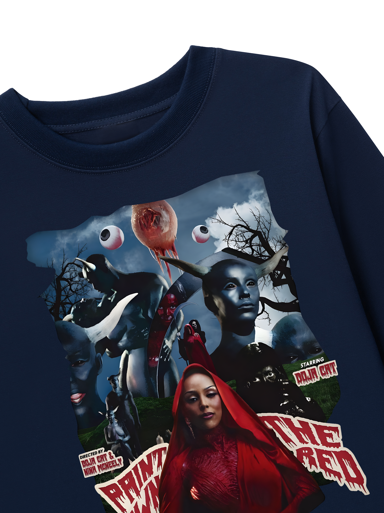 Áo Thun Dài Tay Rapper Doja Cat Red Town