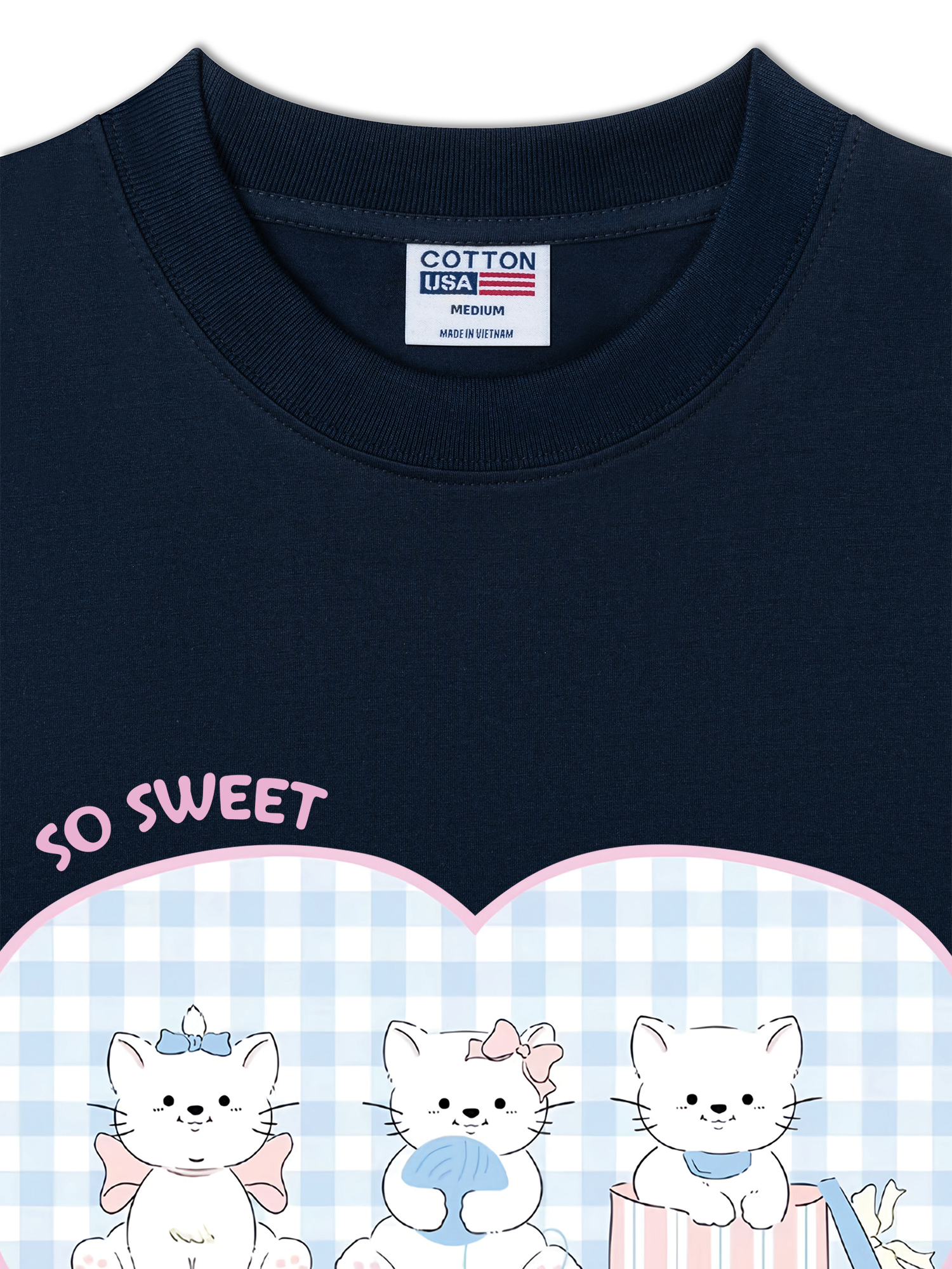 Áo Thun Relaxed Fit So Sweet Baby Cat