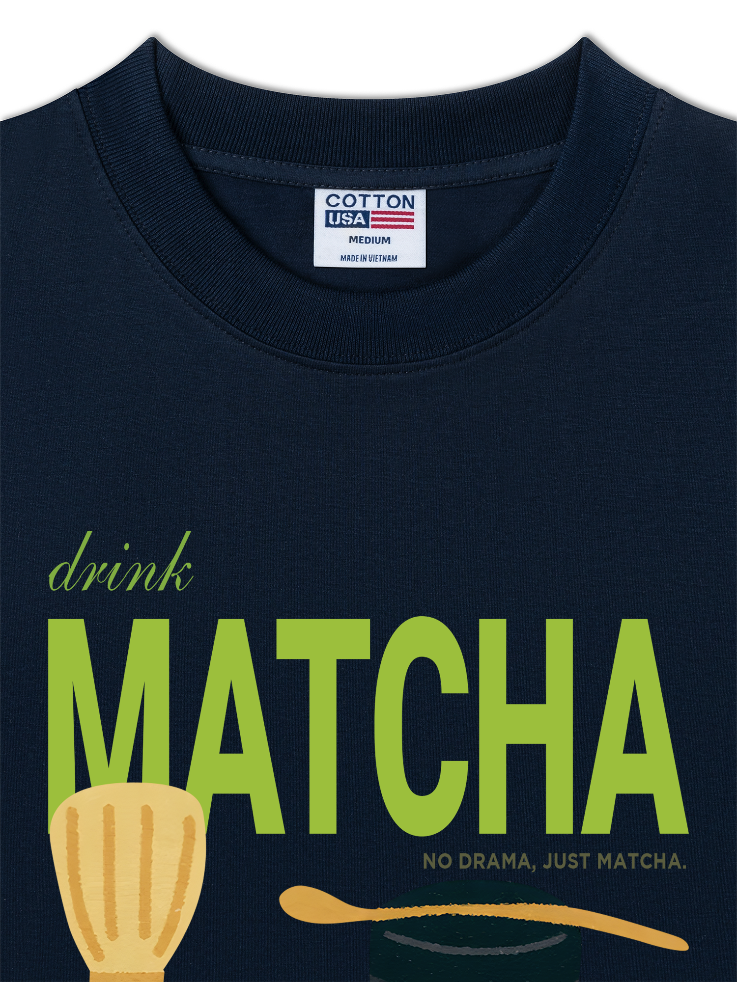Áo Thun Relaxed Fit Daily Cup Drink Matcha
