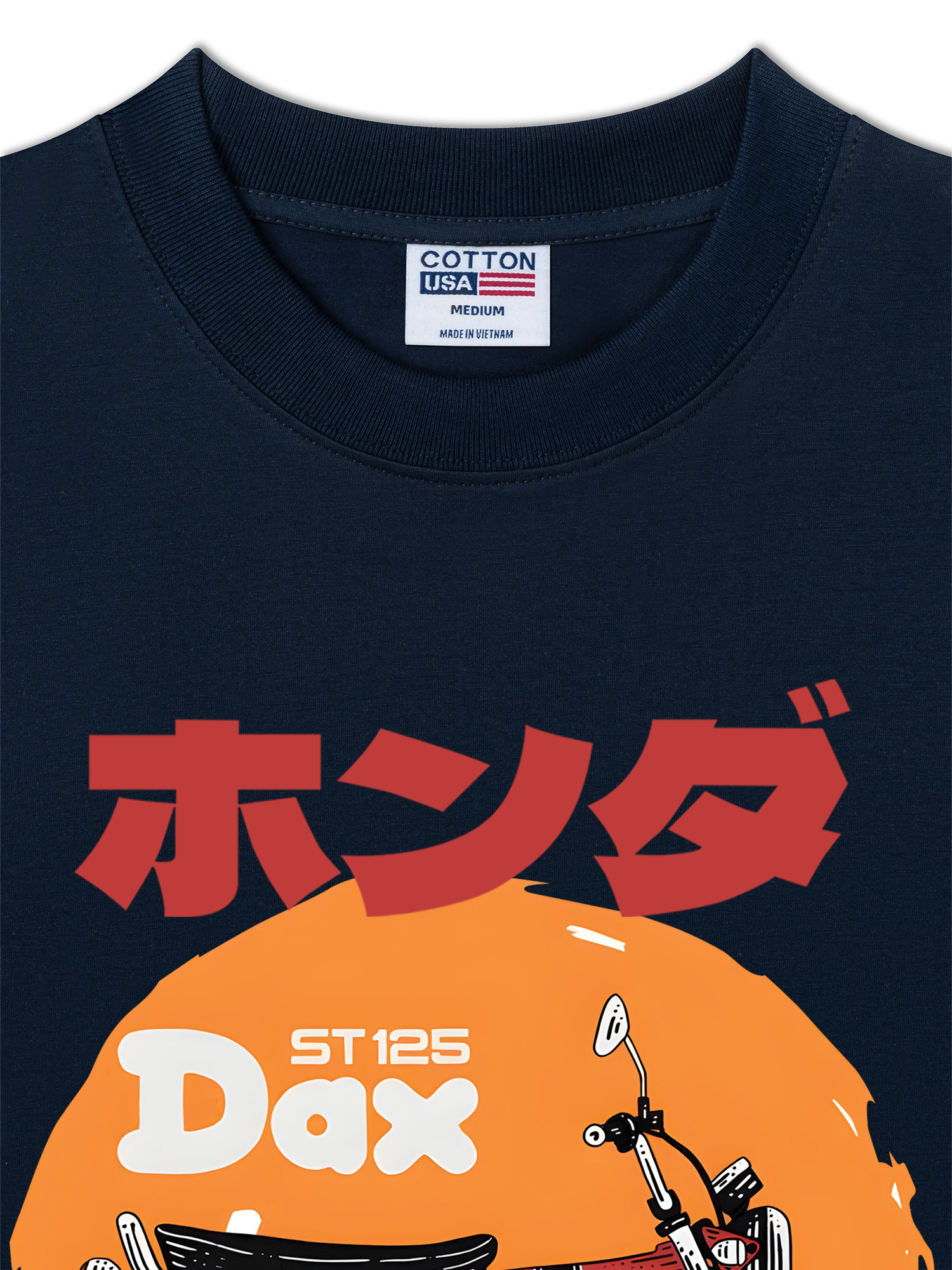 Áo Thun Relaxed Fit Motorbike Honda ST125 dax