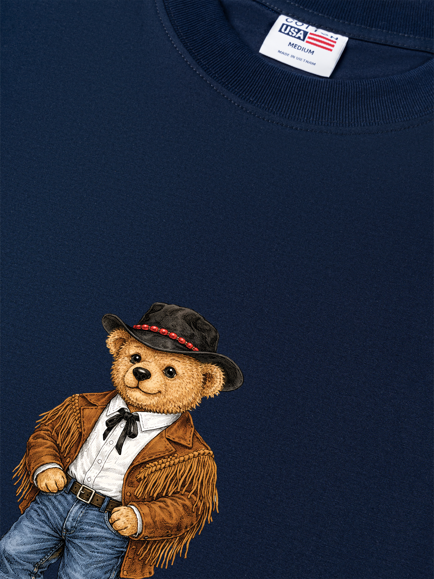 Áo Thun Relaxed Fit Cowhide Bear