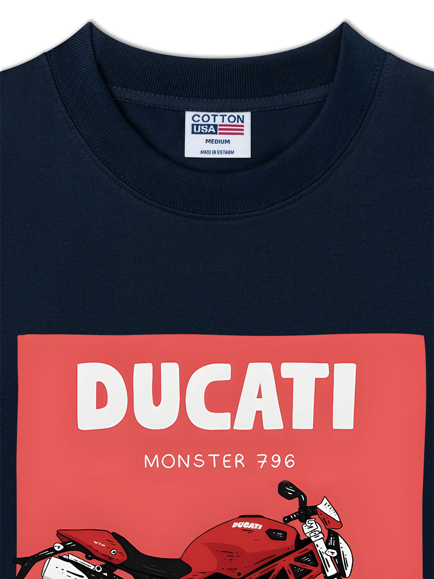 Áo Thun Relaxed Fit Motorcycles Ducati Monster 796