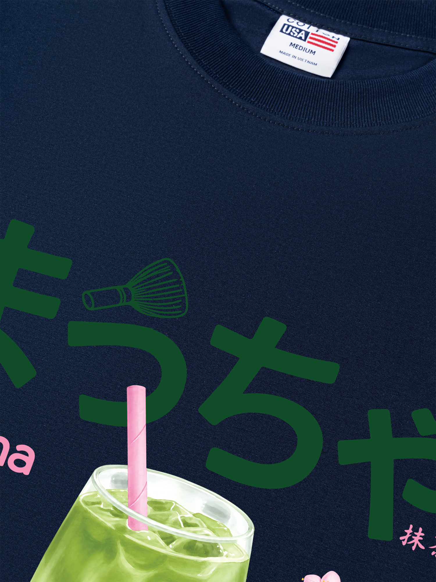Áo Thun Relaxed Fit Daily Cup Matcha And Flower