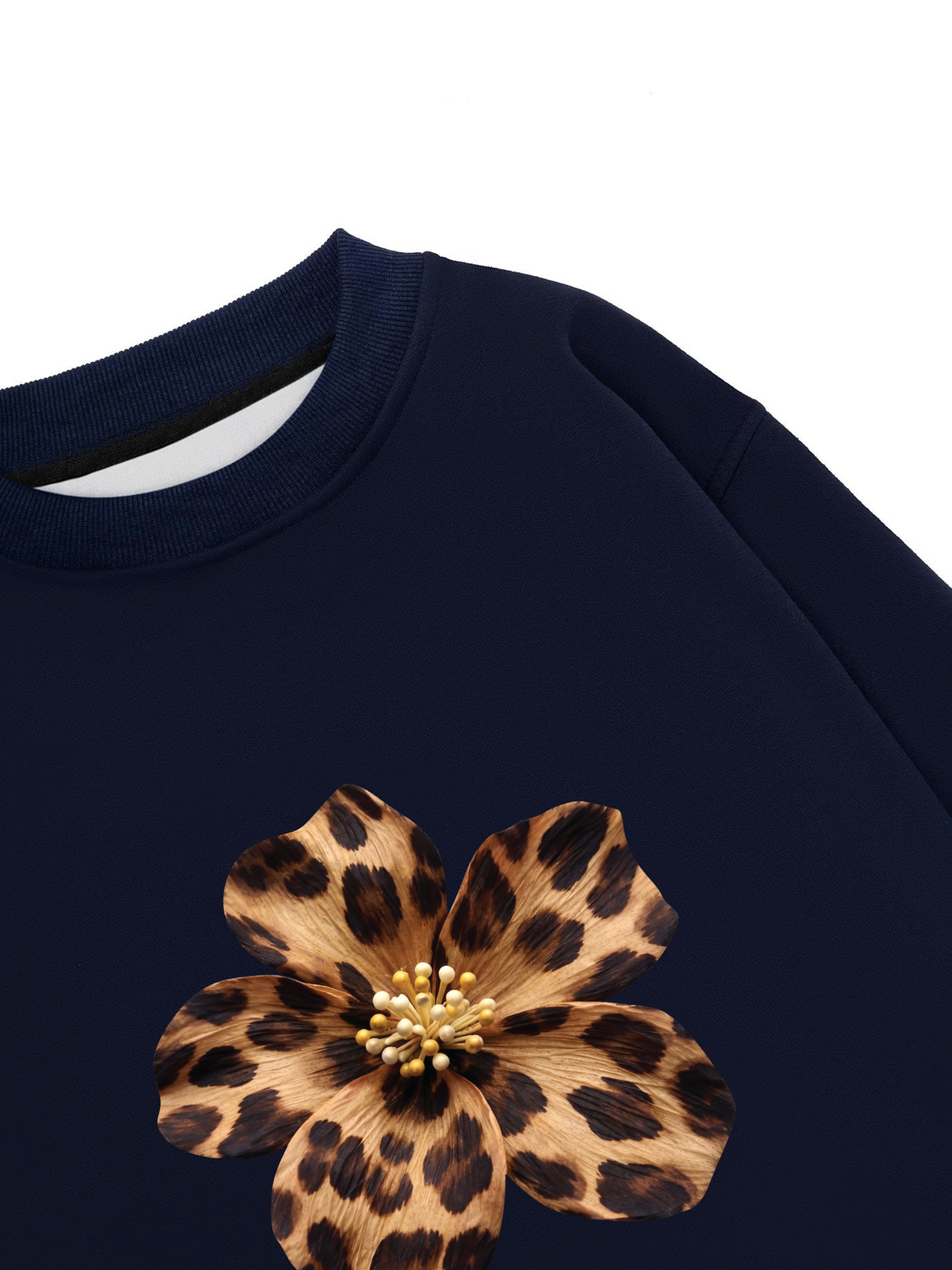Áo Sweater Nỉ Hai Da Urban Leopard Safari Spotted Petals