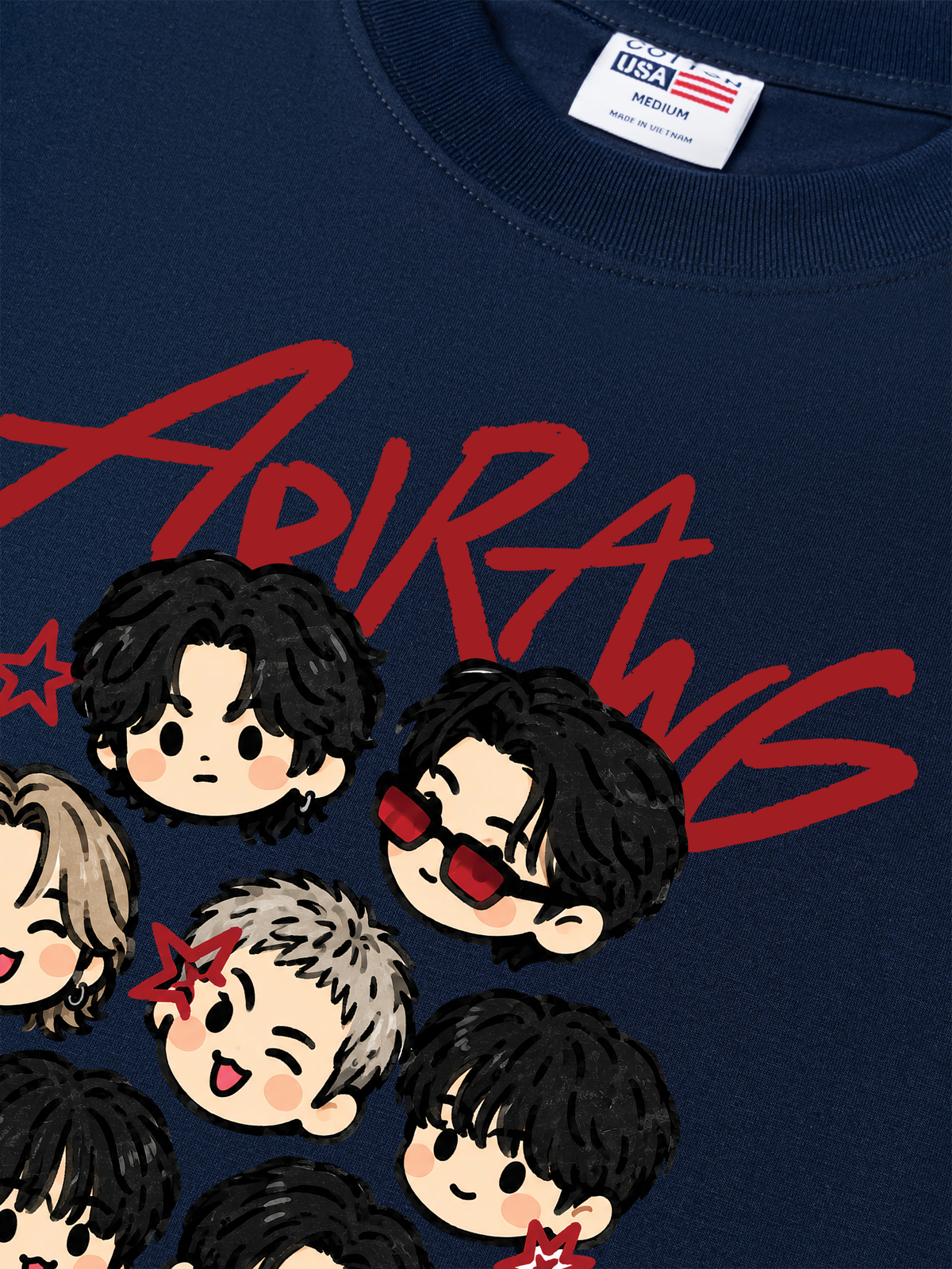 Áo Thun Relaxed Fit BTS Chibi cute