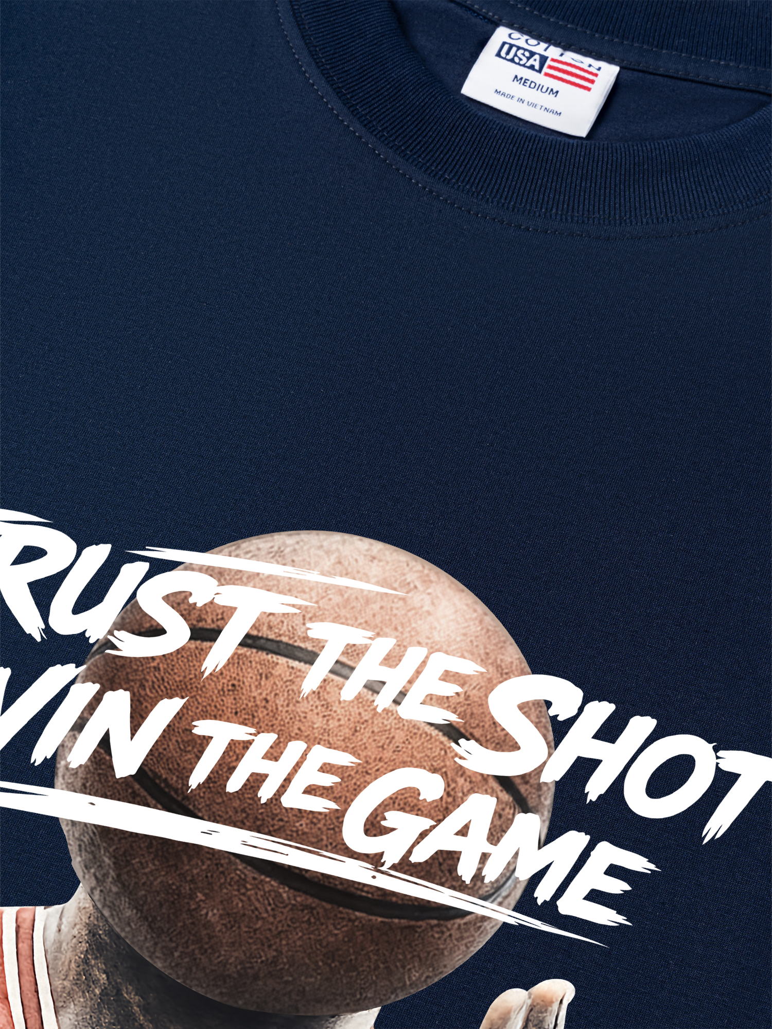 Áo Thun Relaxed Fit Basketball Trust The Shot Win The Game
