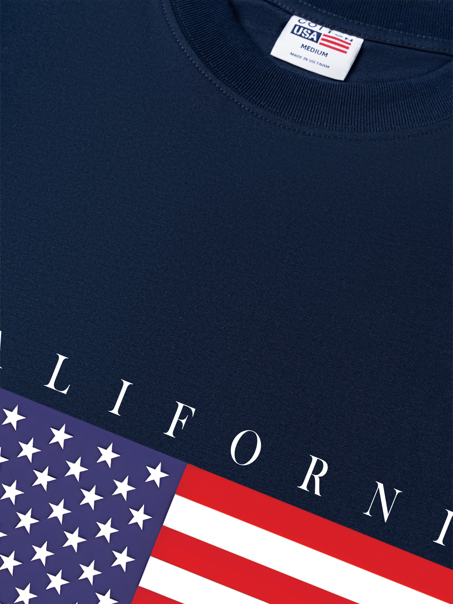 Áo Thun Relaxed Fit USA California Basic Style