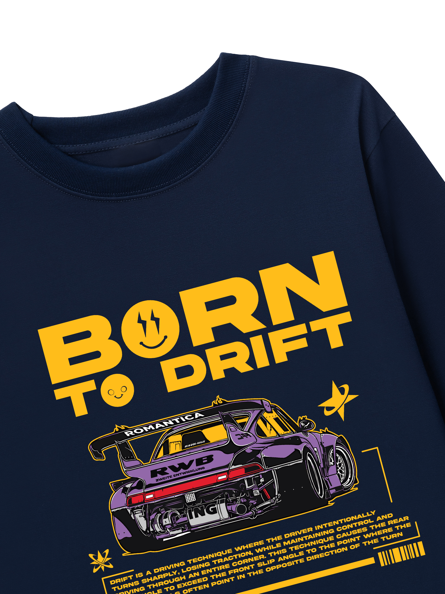 Áo Thun Dài Tay Porsche Born To Drift