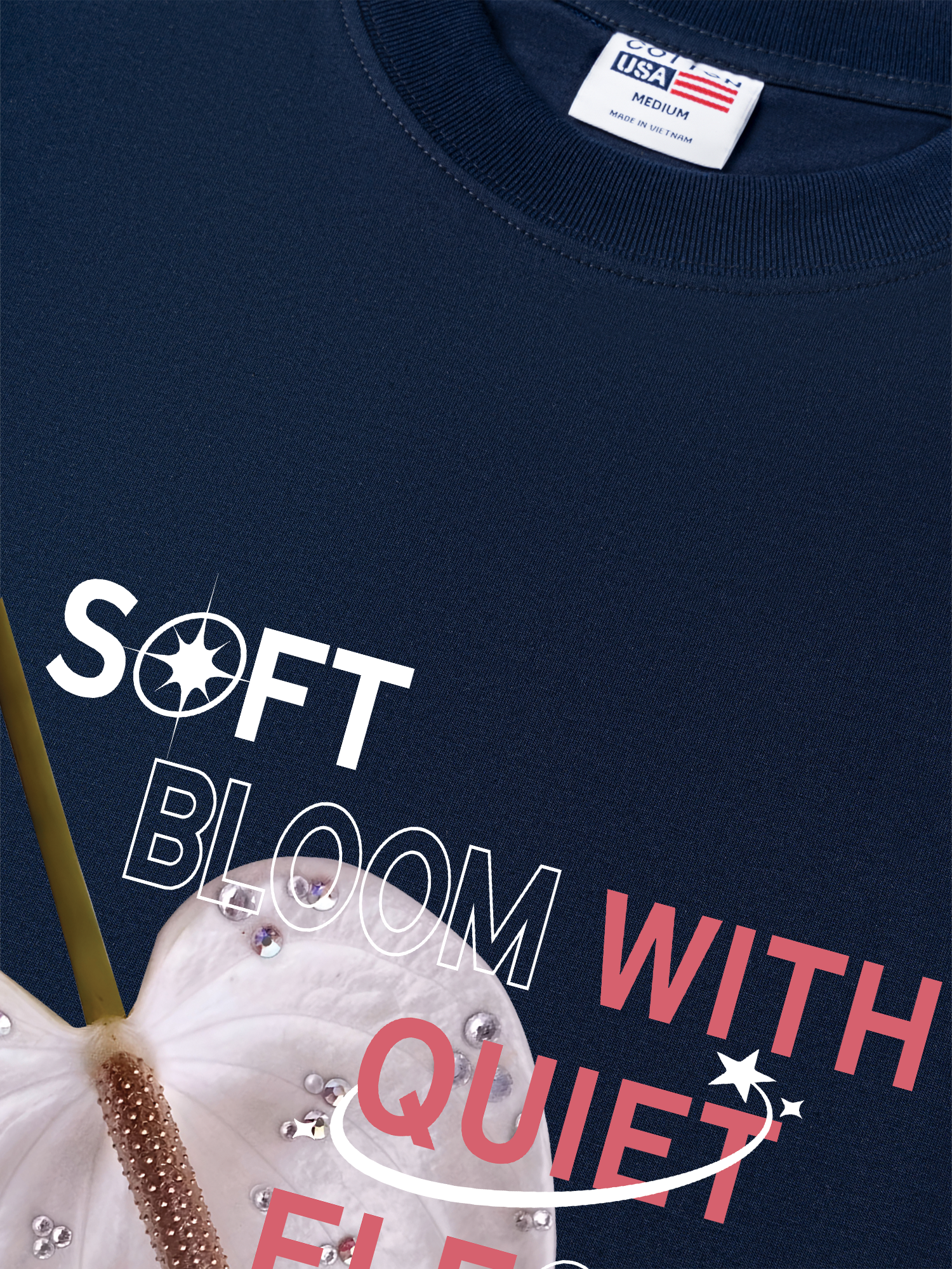 Áo Thun Relaxed Fit Bling Soft Bloom