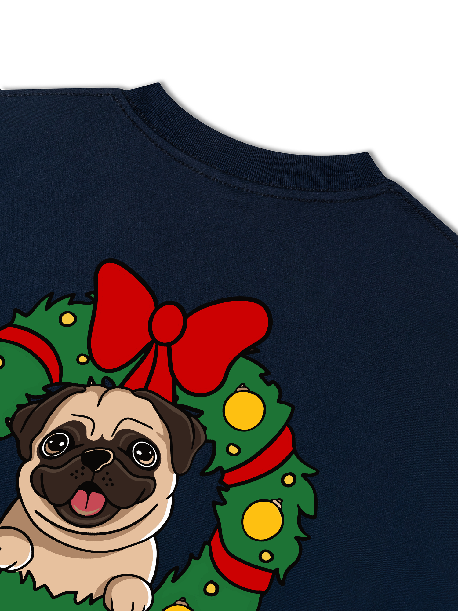 Áo Thun Relaxed Fit Pug In A Wreath