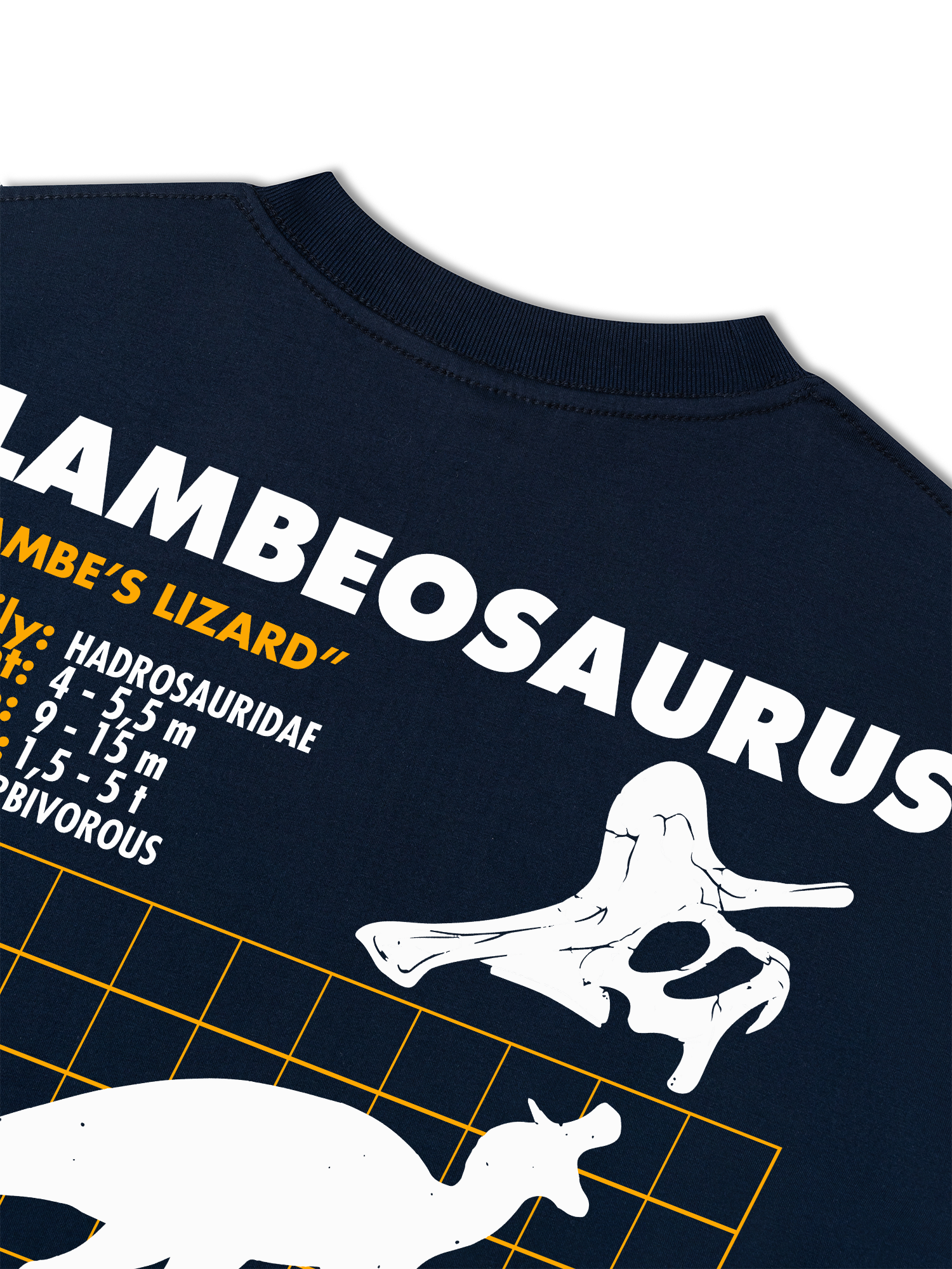 Áo Thun Relaxed Fit Wild Life Analysis Table Lambeosaurus