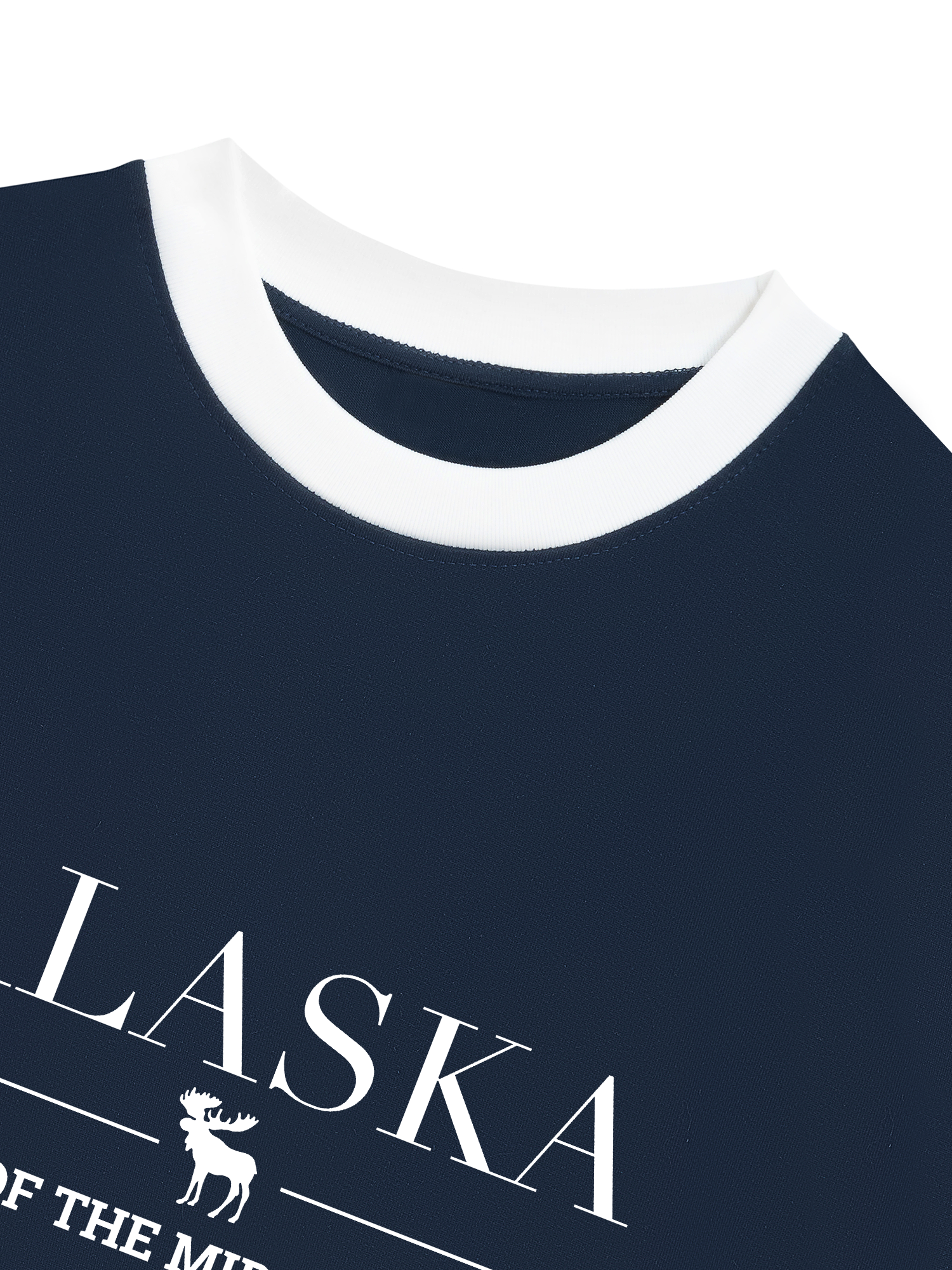 Áo Thun Ringer Relaxed Fit City Alaska Land Of The Midnight Sun