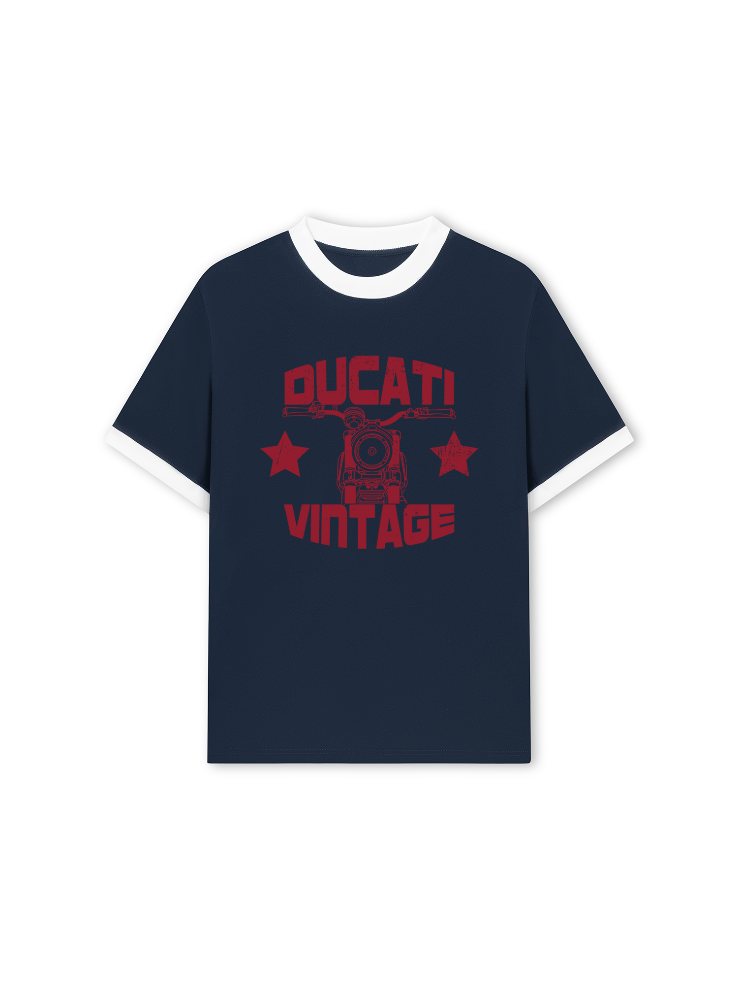 Áo Thun Ringer Relaxed Fit Ducati Vintage