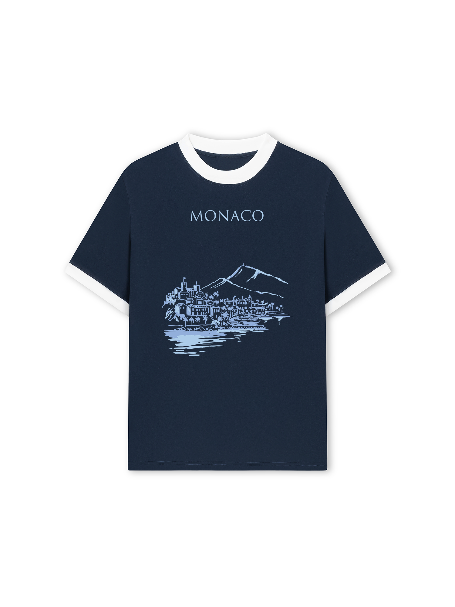 Áo Thun Ringer Relaxed Fit City Monaco