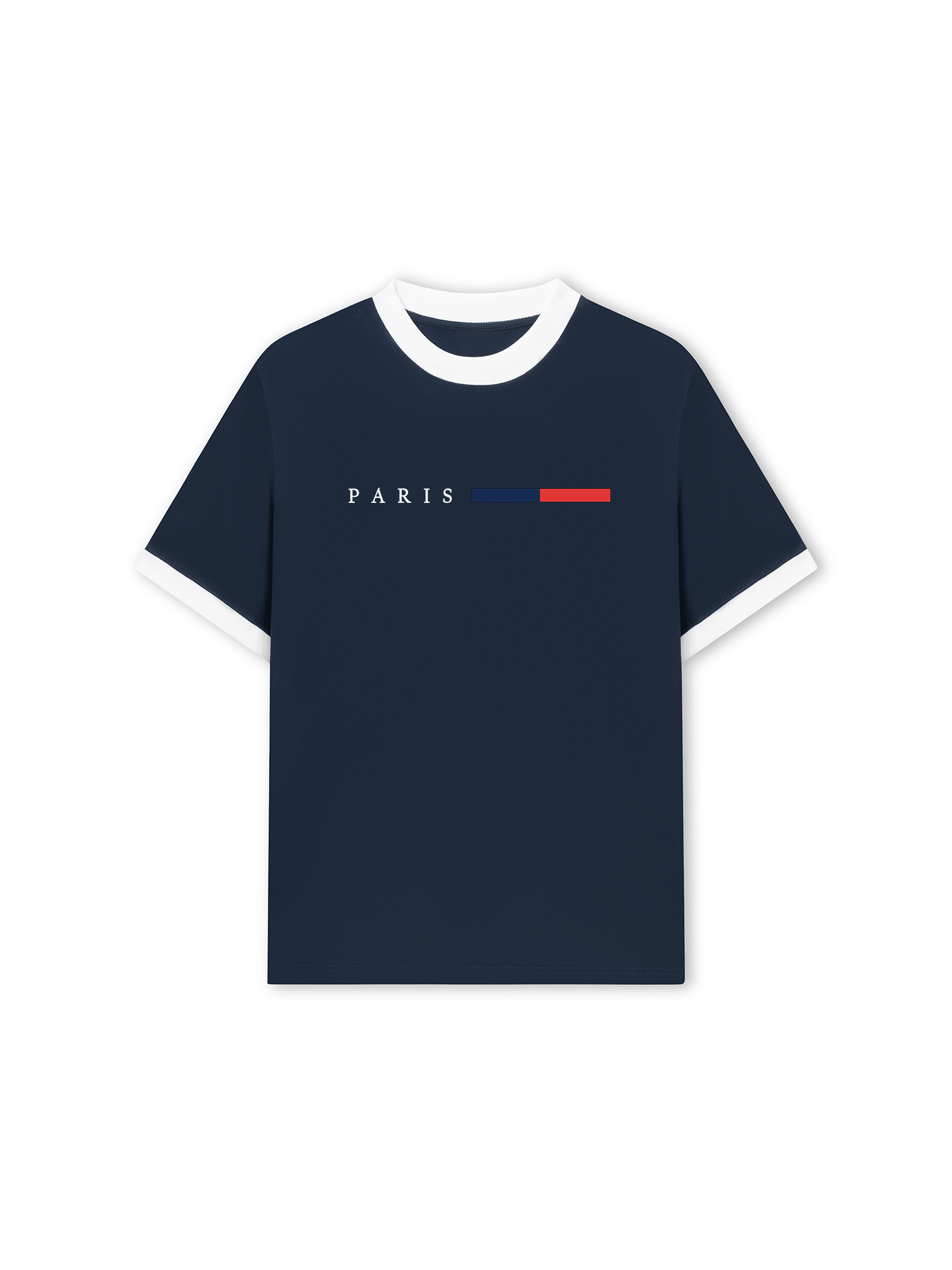 Áo Thun Ringer Relaxed Fit City Paris Basic Logo