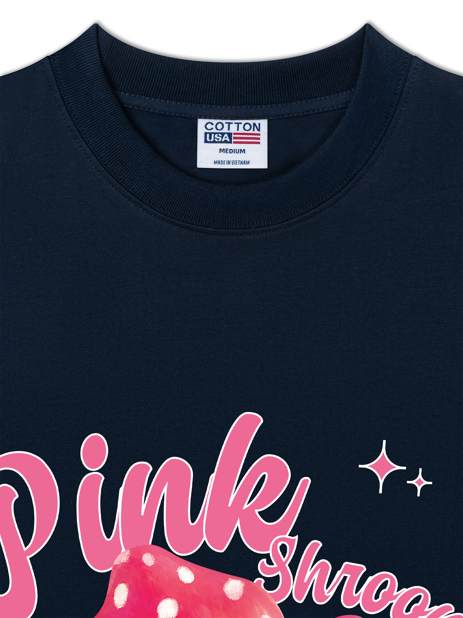 Áo Thun Relaxed Fit Tropical Pink Shrooms