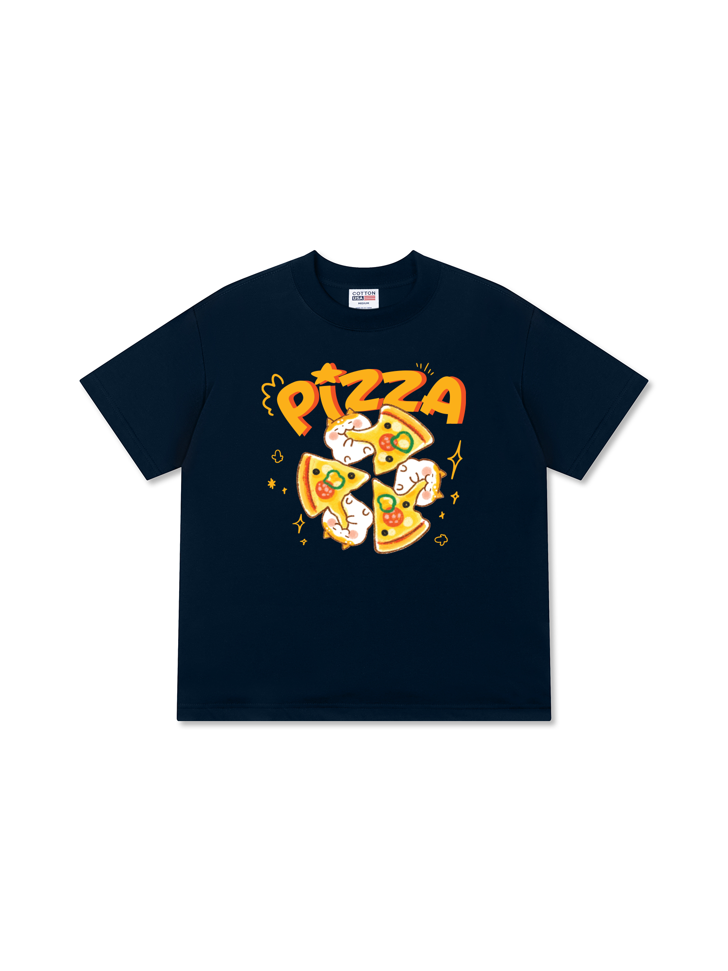 Áo Thun Relaxed Fit Yummy Mood Pizza