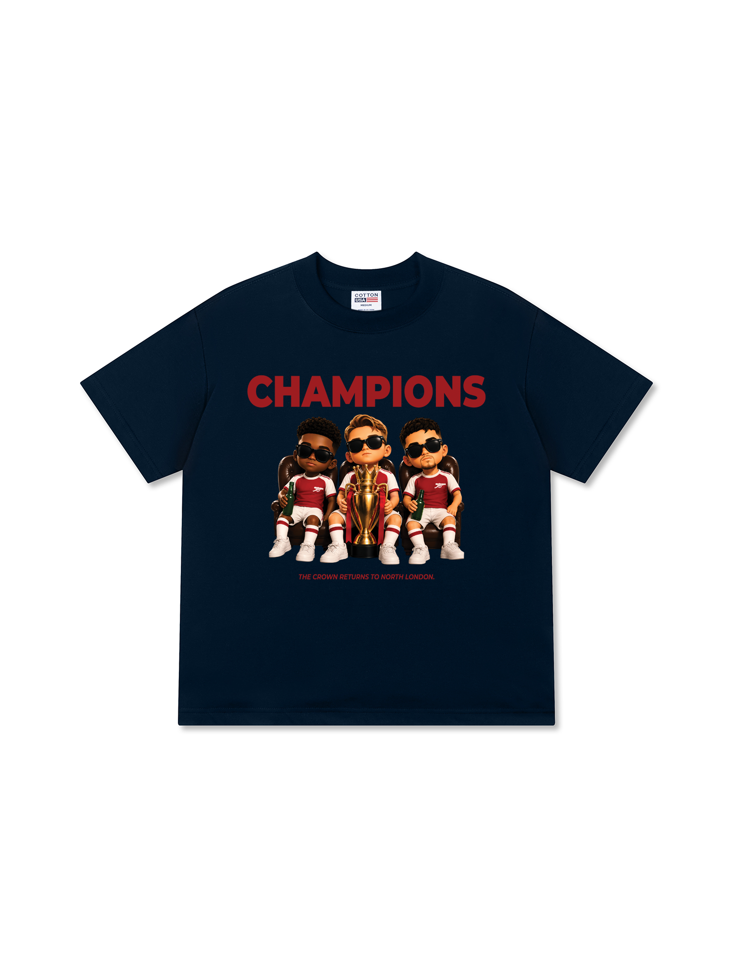 Áo Thun Relaxed Fit Soccer Champions Arsenal