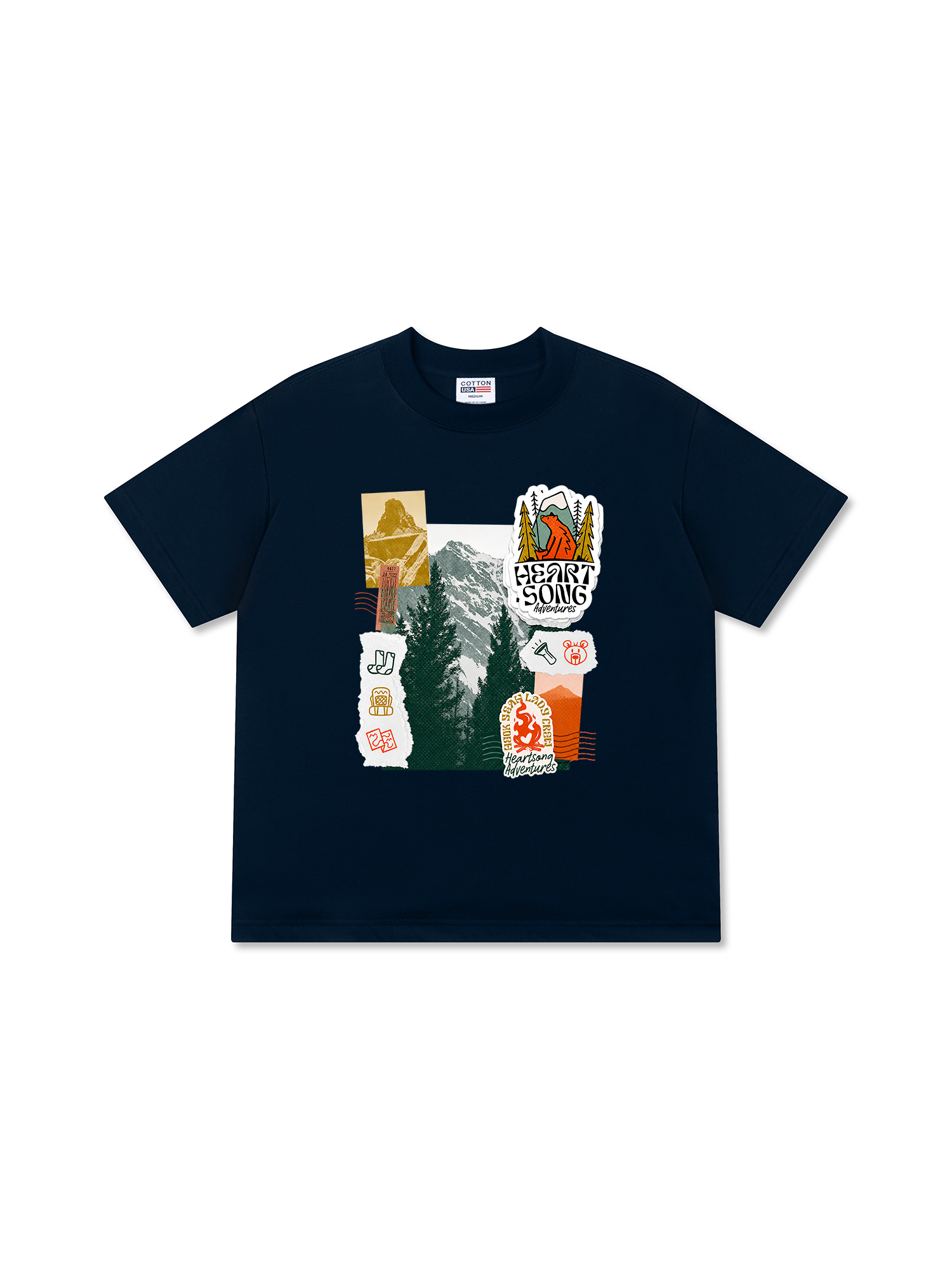 Áo Thun Relaxed Fit Tshirt Adventure Heart Song Adventure