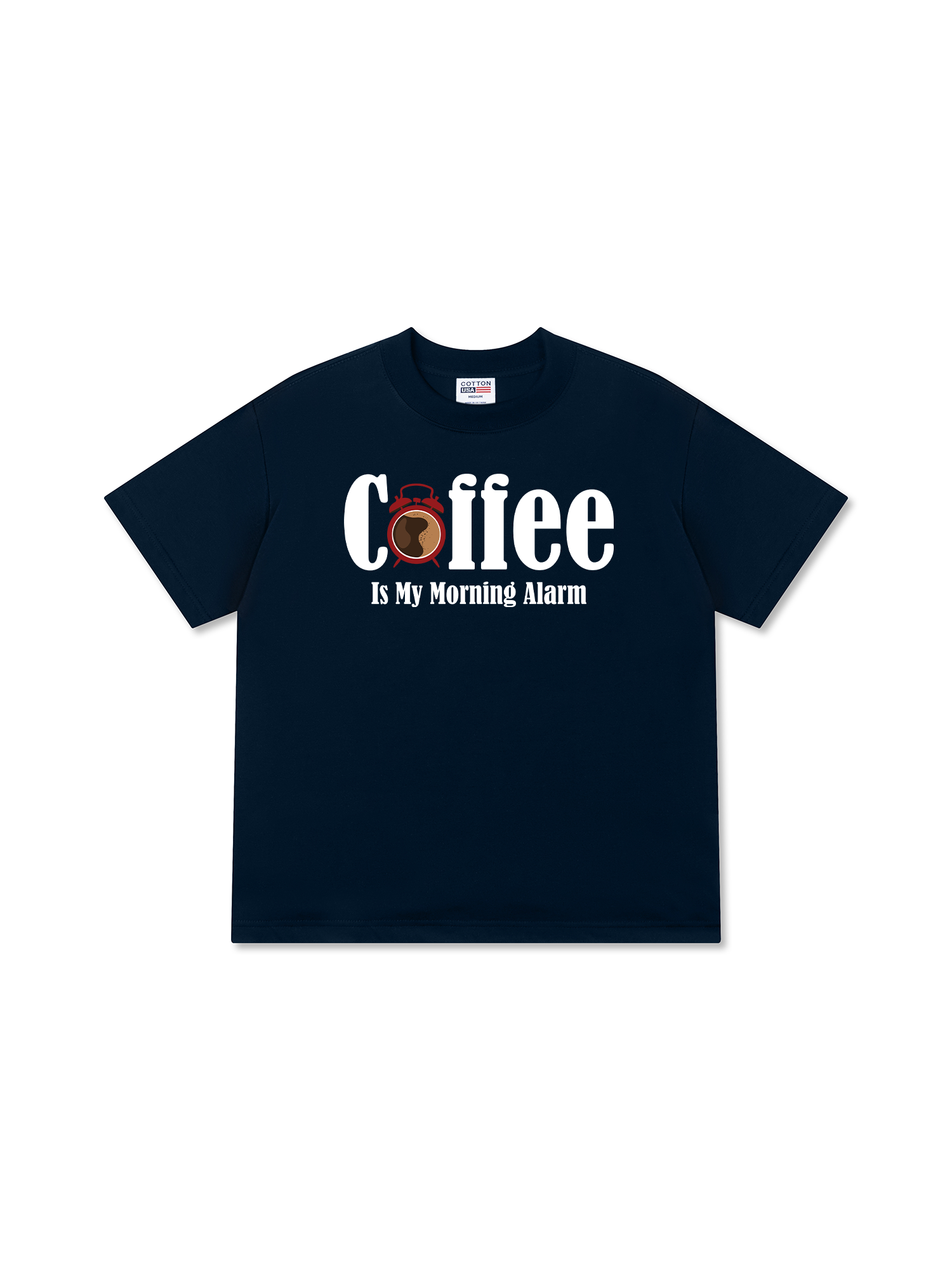 Áo Thun Relaxed Fit Daily Cup Coffe Is My Morning Alarm