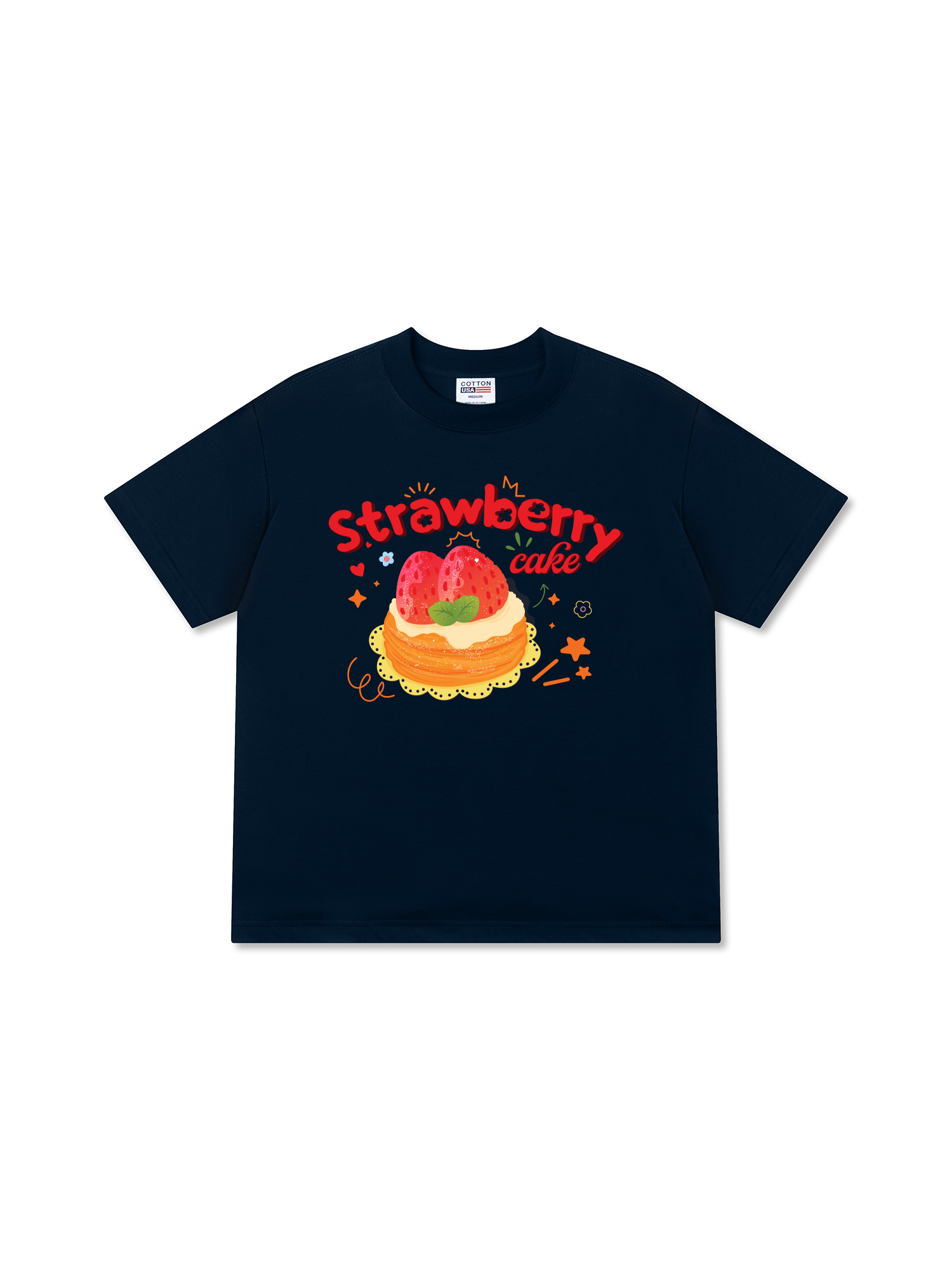 Áo Thun Relaxed Fit Strawberry Cake