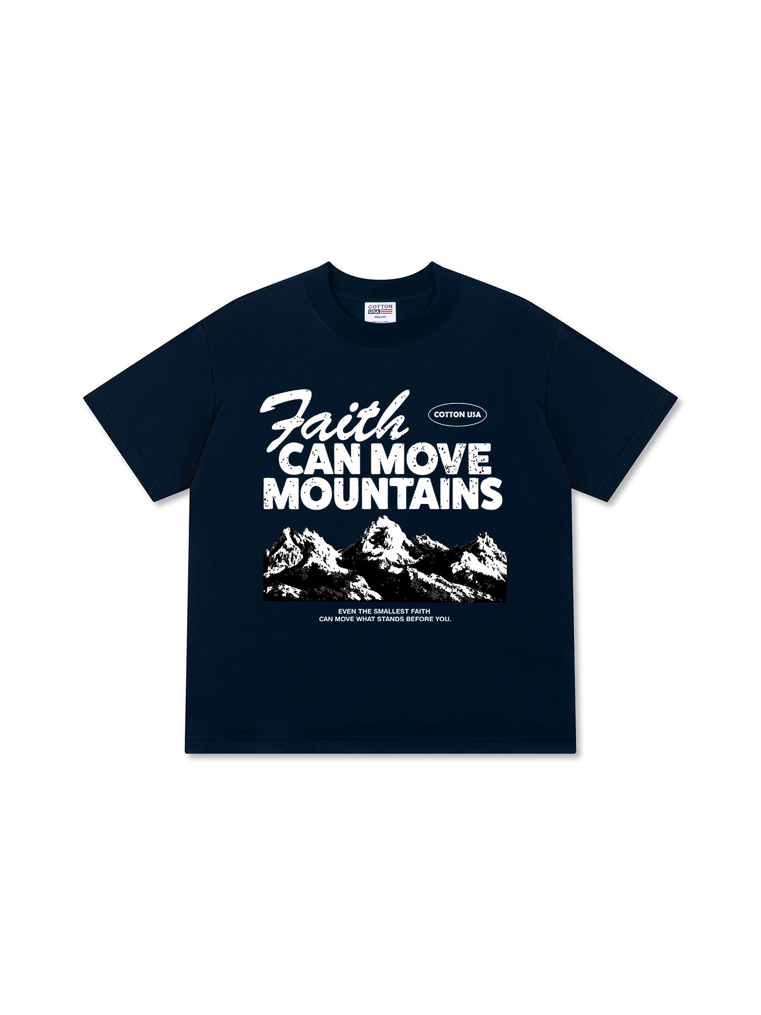 Áo Thun Relaxed Fit Adventure Faith Can Move Mountains