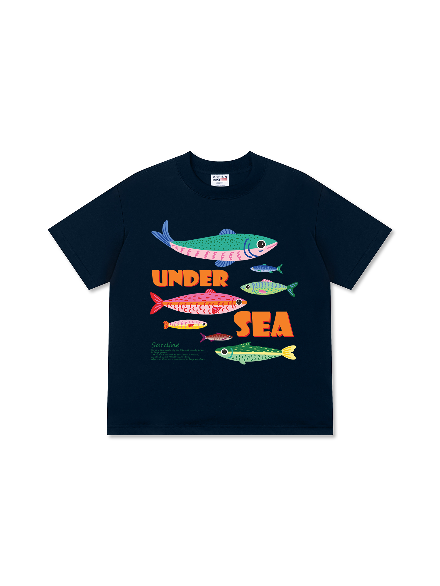 Áo Thun Relaxed Fit Tshirt Tropical Sardine