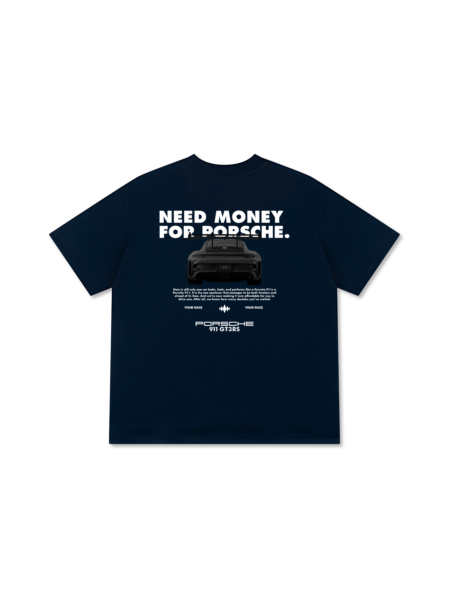 Áo Thun Relaxed Fit Porsche All Black 911 GT3RS