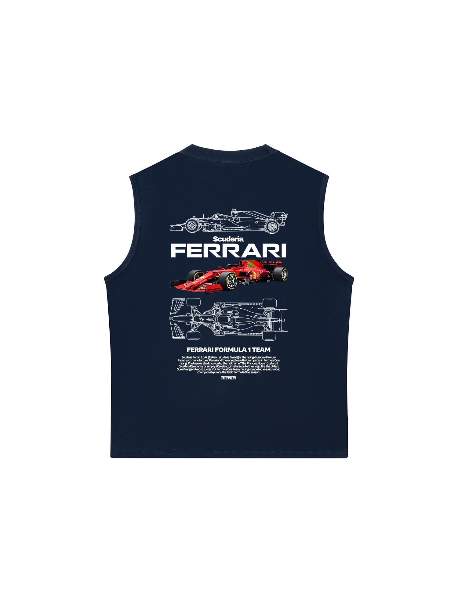 Áo Ba Lỗ Relaxed Fit Ferrari The Pracing Horse